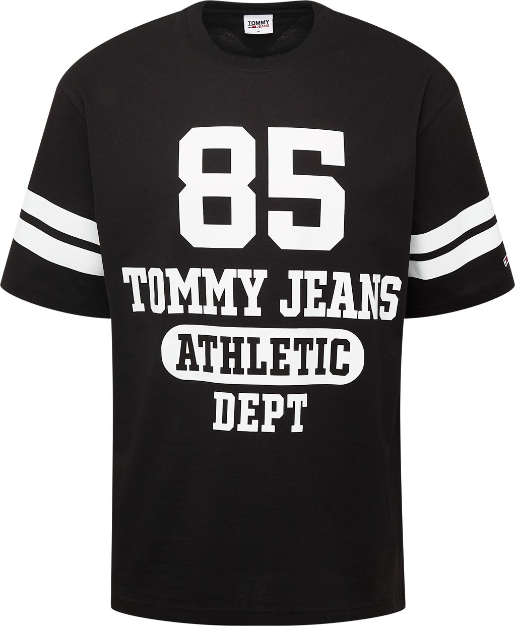 Tommy Jeans Tričko černá / bílá