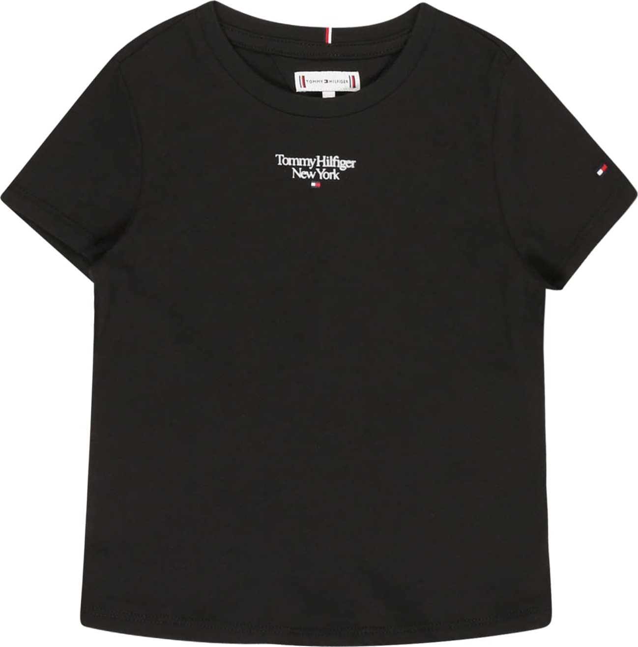 TOMMY HILFIGER Tričko červená / černá / bílá