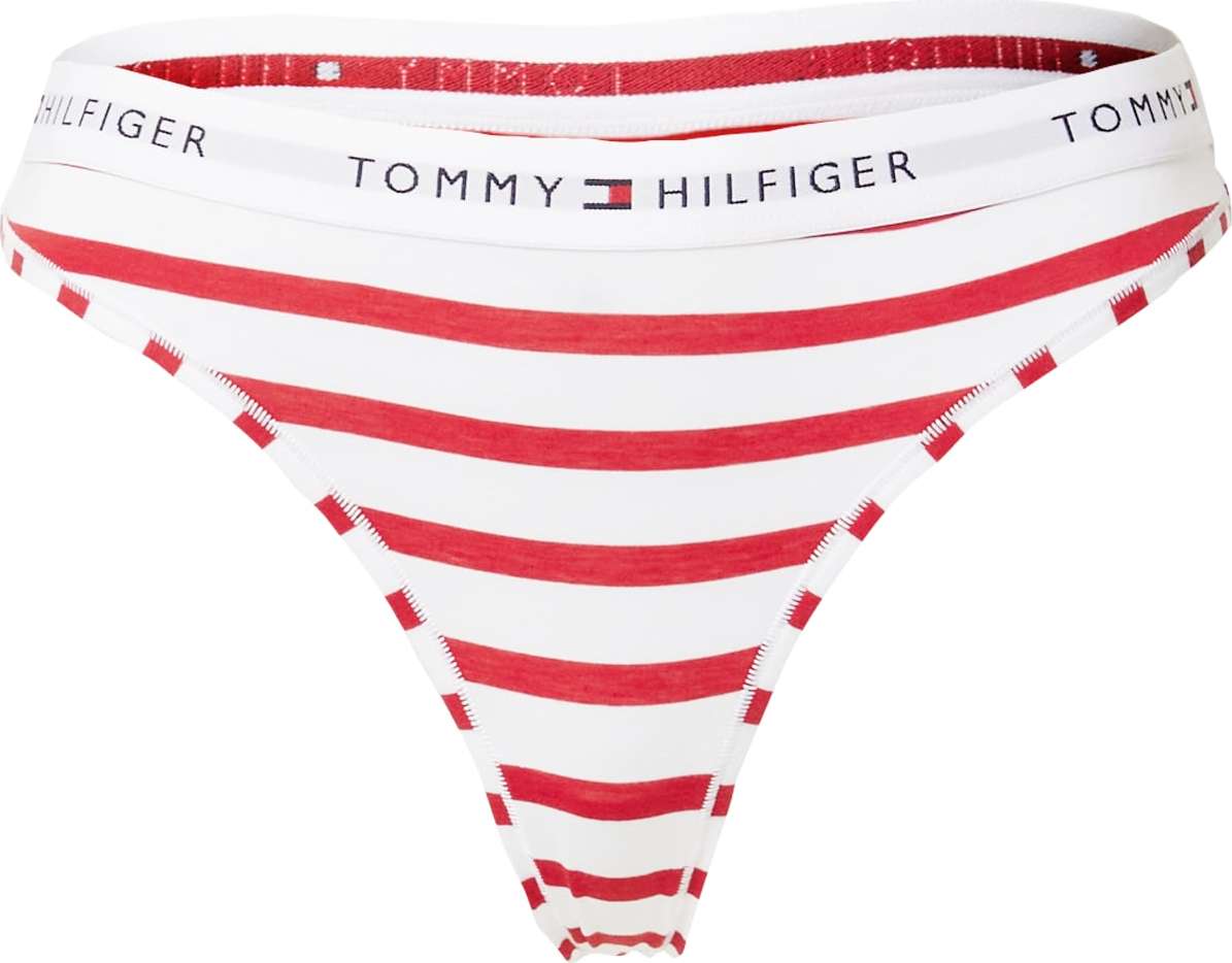 Tommy Hilfiger Underwear Tanga námořnická modř / ohnivá červená / bílá