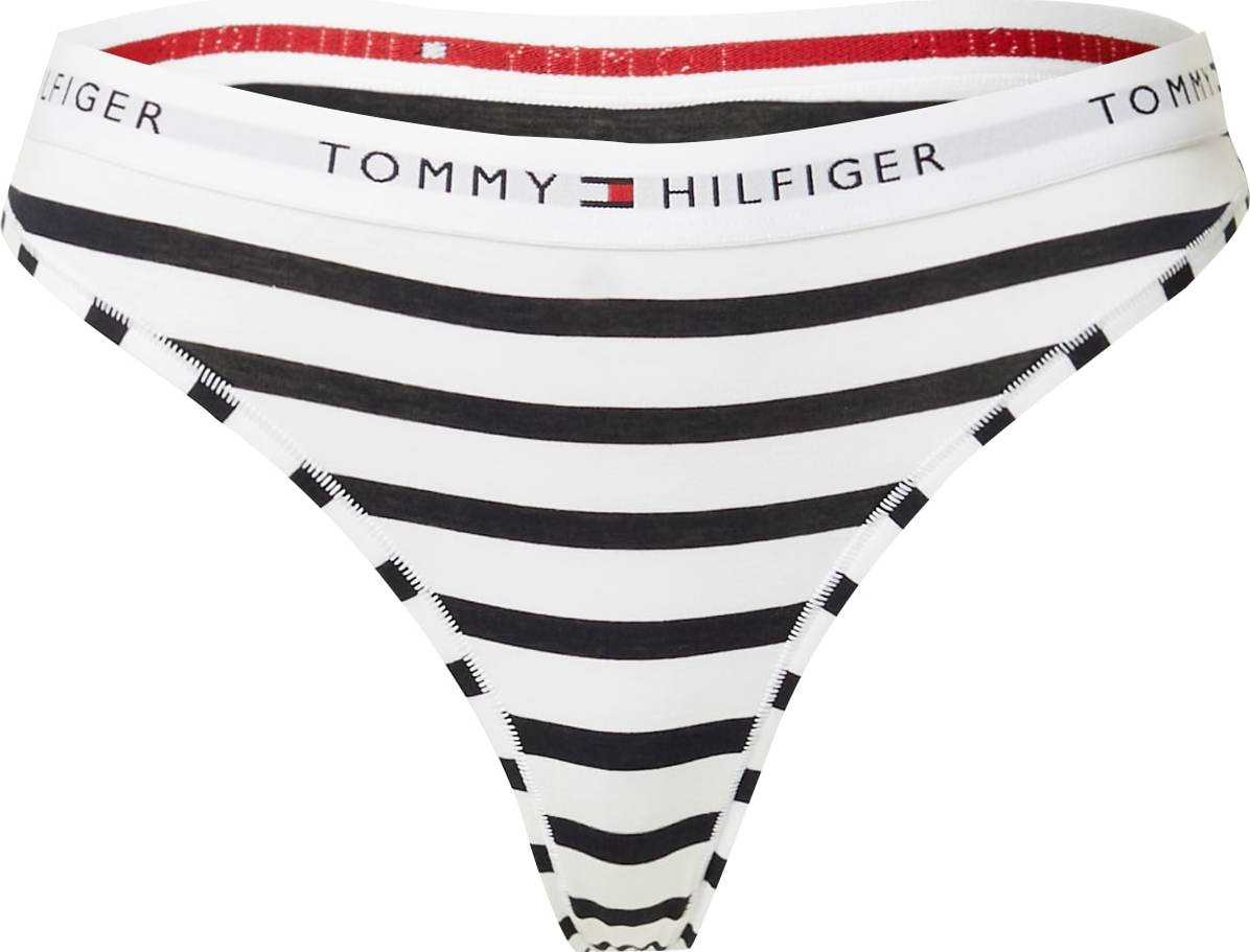 Tommy Hilfiger Underwear Tanga námořnická modř / světle šedá / červená / bílá
