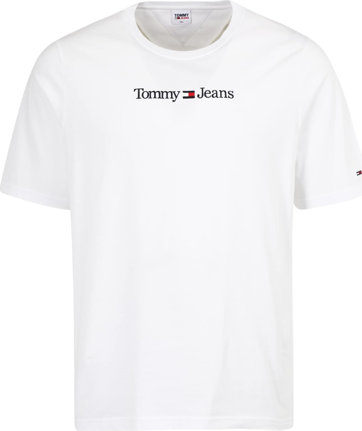 Tommy Jeans Plus Tričko tmavě modrá / jasně červená / černá / bílá