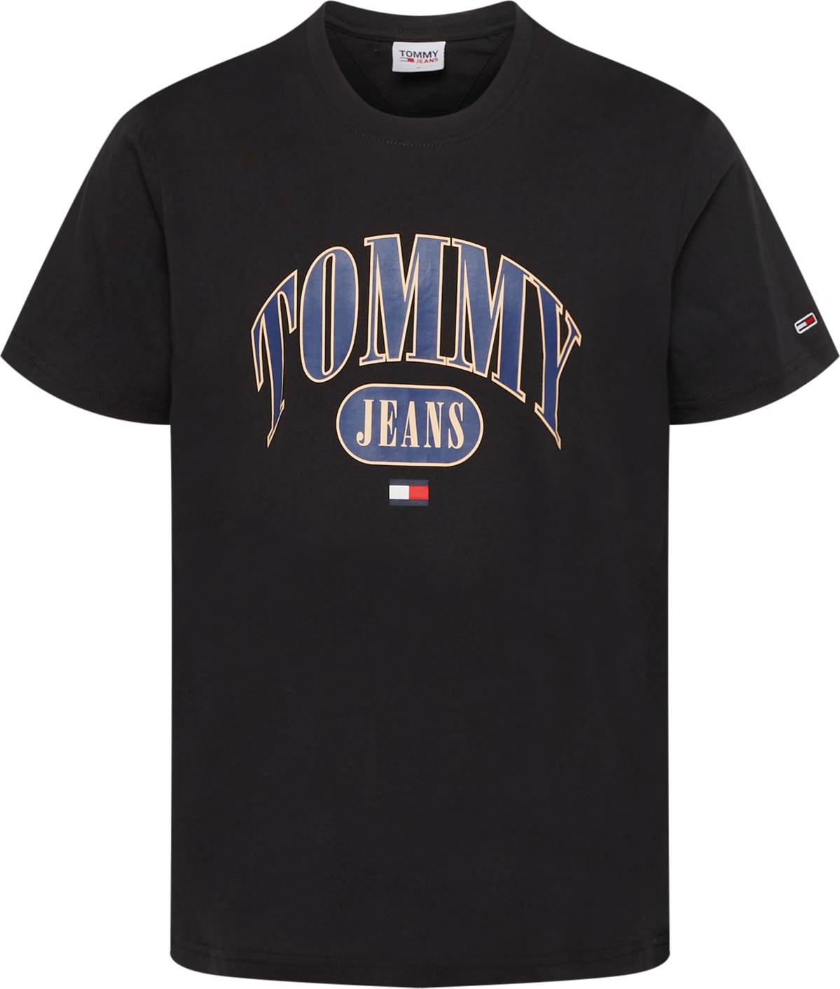 Tommy Jeans Tričko béžová / námořnická modř / černá / bílá