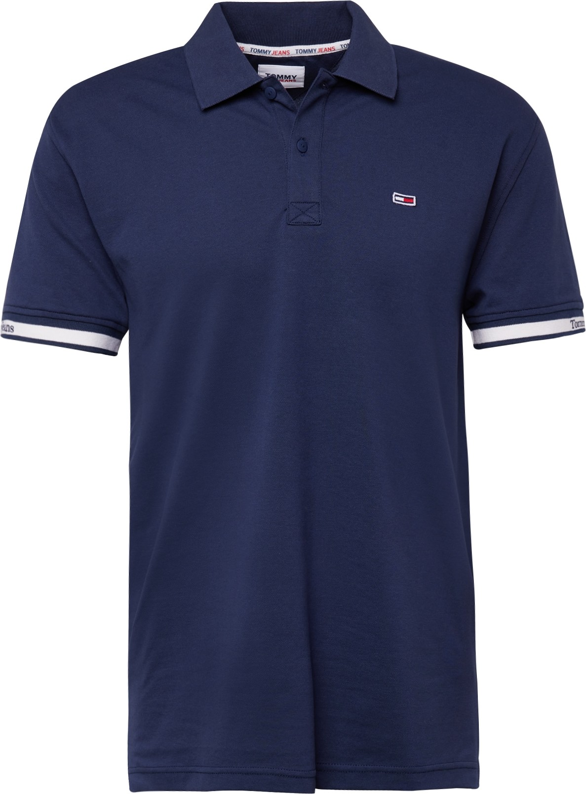 Tommy Jeans Tričko námořnická modř / bílá