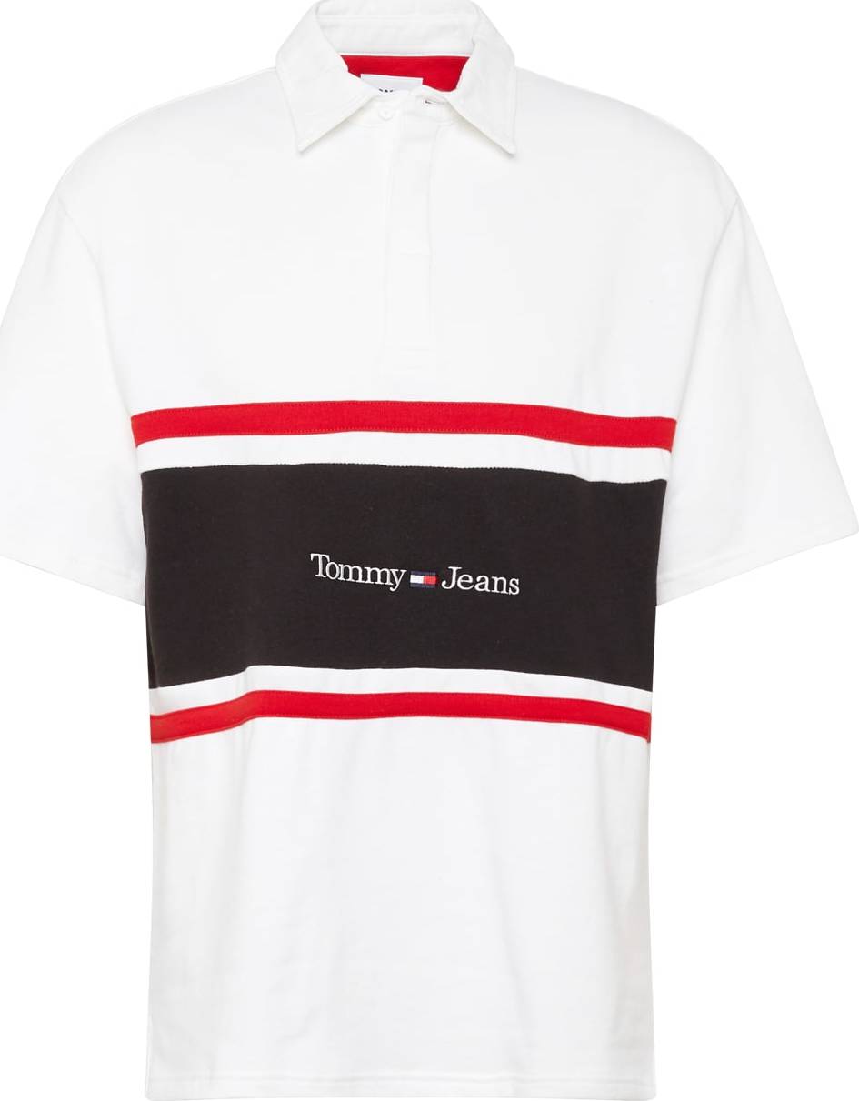 Tommy Jeans Tričko námořnická modř / červená / bílá