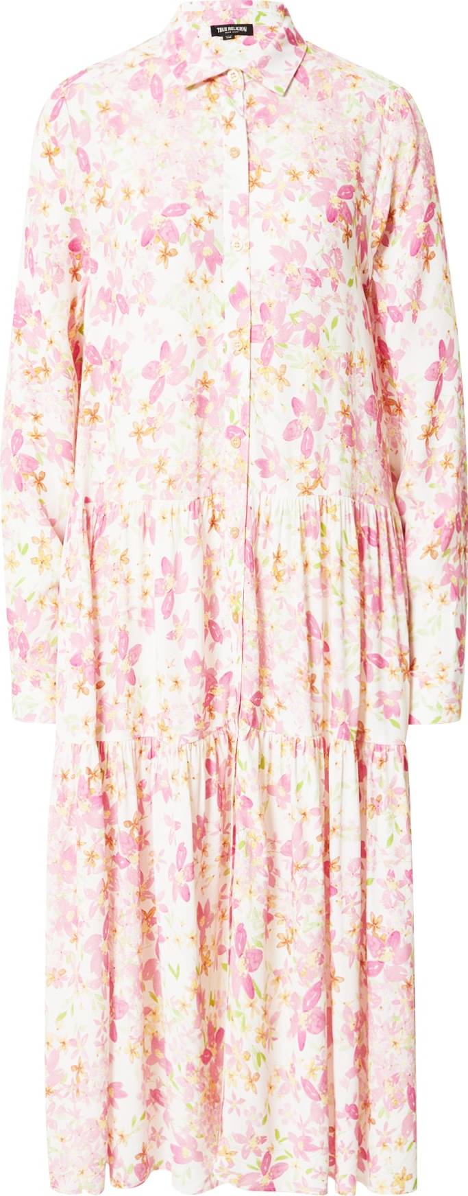 True Religion Košilové šaty jablko / pastelově oranžová / pink / pastelově růžová