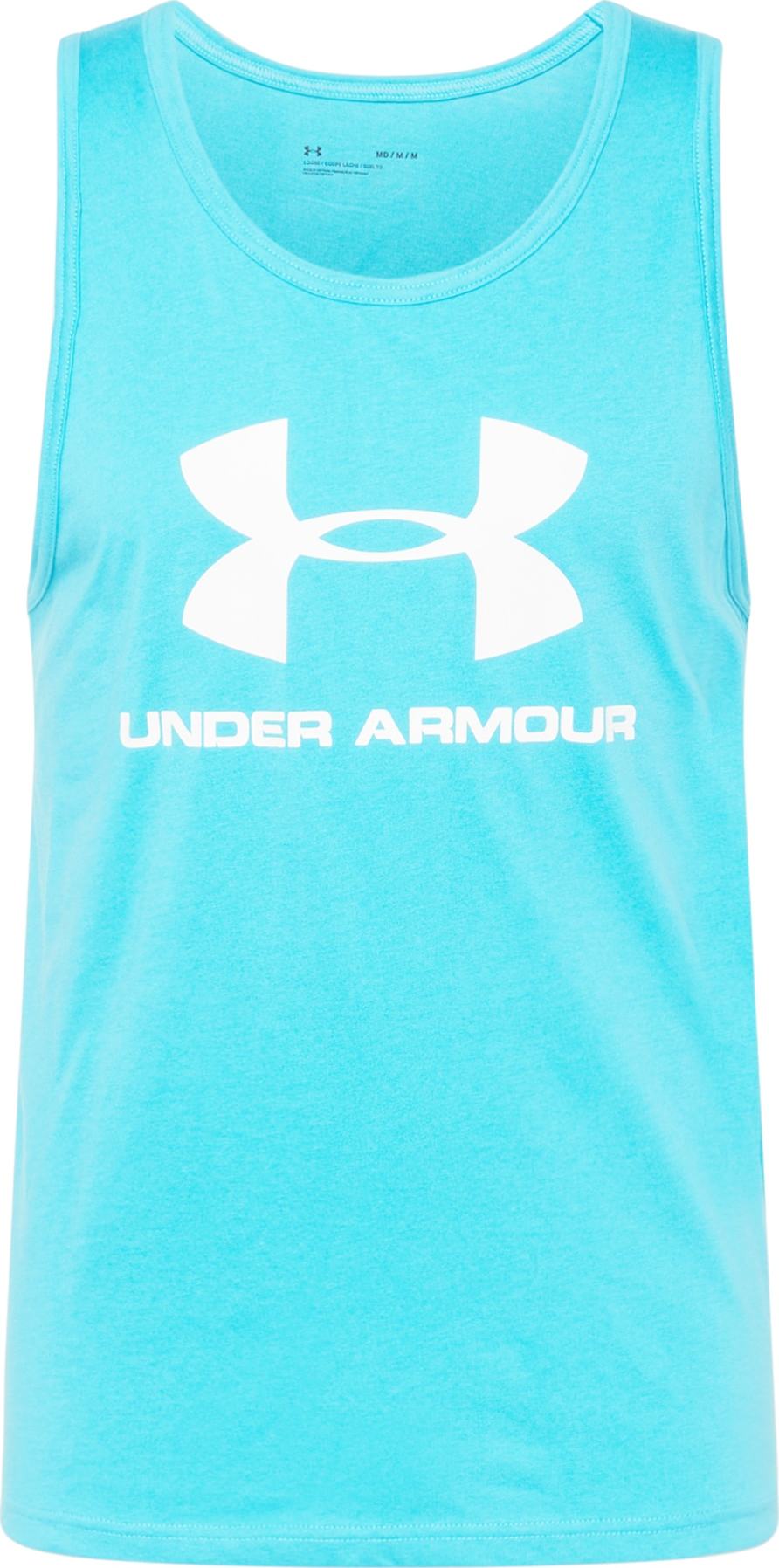 UNDER ARMOUR Funkční tričko aqua modrá / bílá