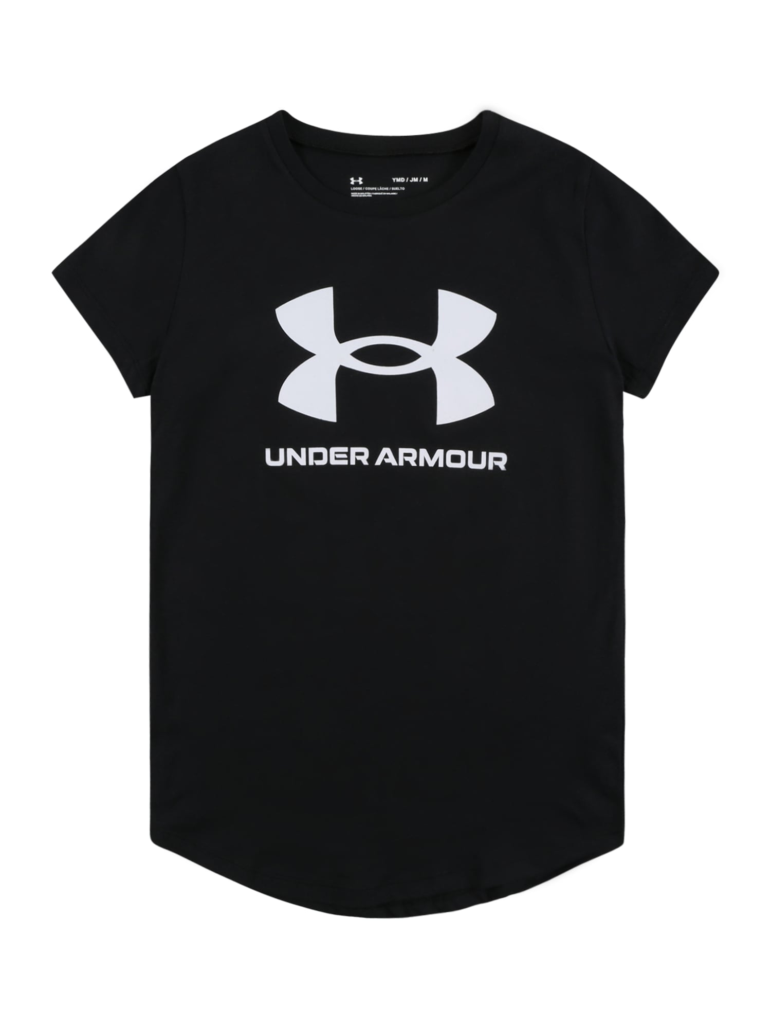 UNDER ARMOUR Funkční tričko černá / bílá