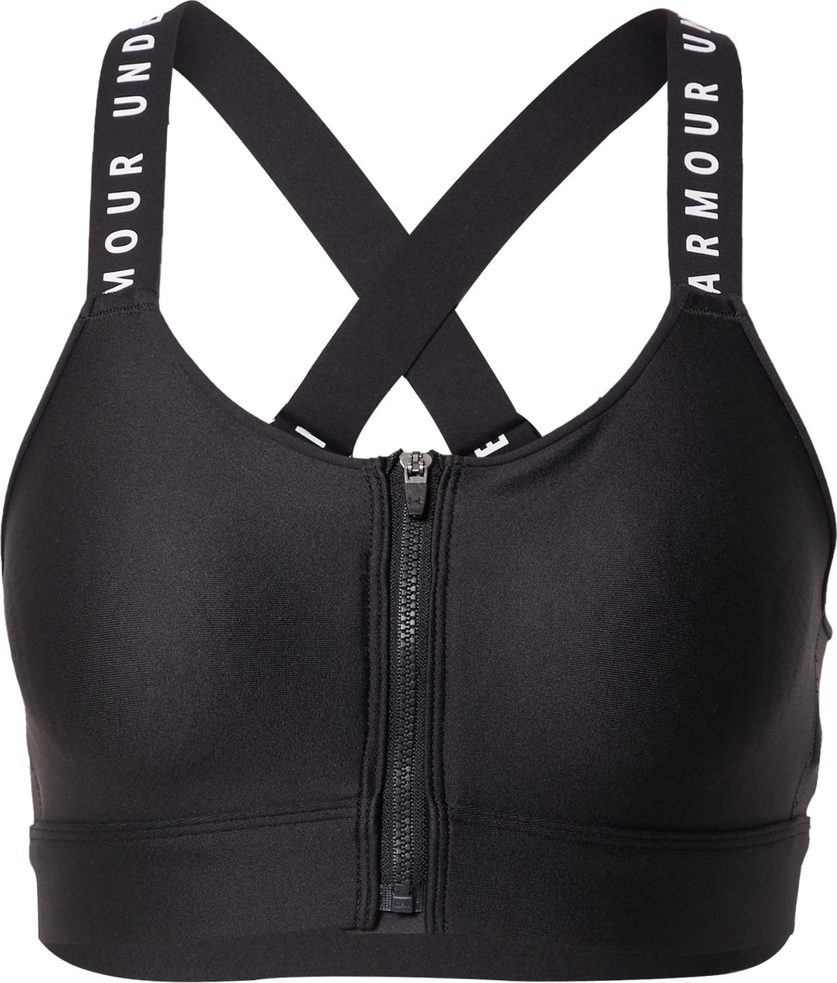 UNDER ARMOUR Sportovní podprsenka černá / bílá