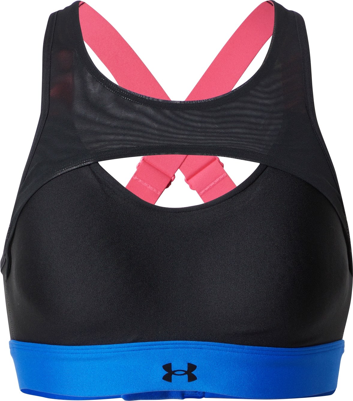 UNDER ARMOUR Sportovní podprsenka 'Infinity' modrá / růžová / černá