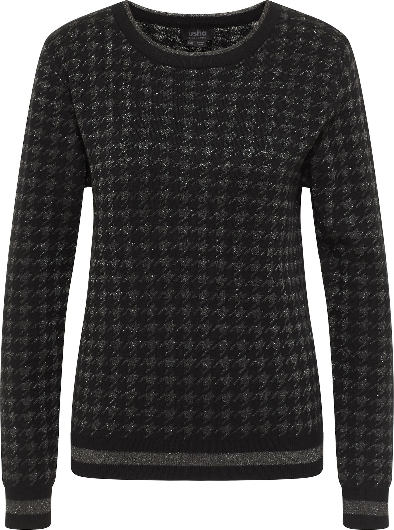 usha BLACK LABEL Svetr šedá / černá