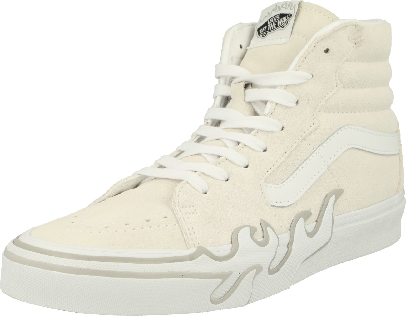 VANS Kotníkové tenisky 'SK8-Hi Flame' šedá / bílá / barva bílé vlny