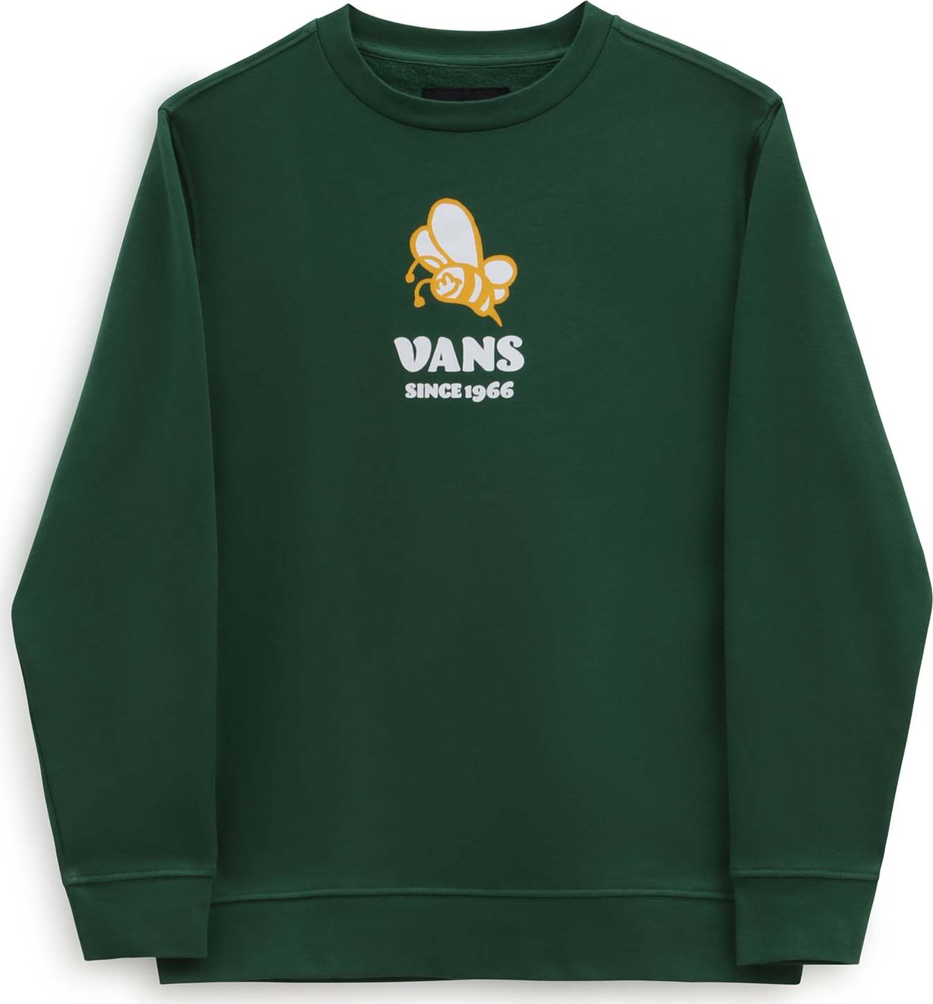 VANS Mikina šafrán / tmavě zelená / bílá