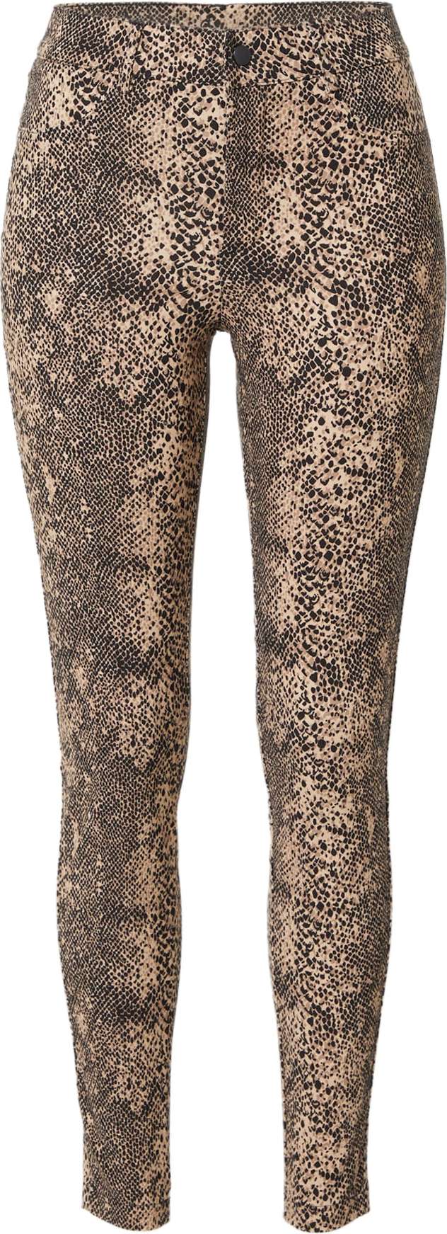 VERO MODA Kalhoty 'NALA' hnědá / černá