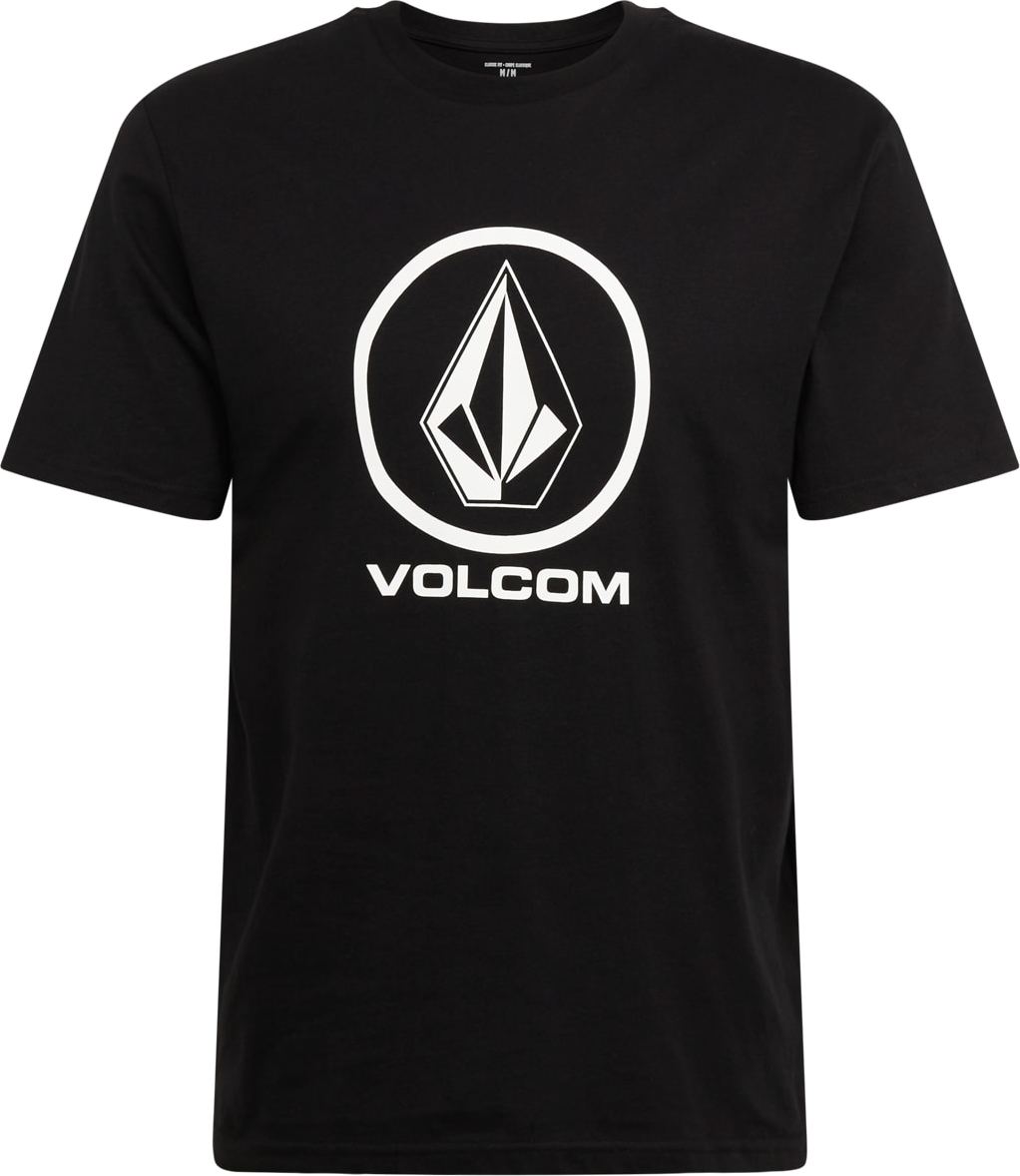 Volcom Tričko 'CRISP' černá / bílá