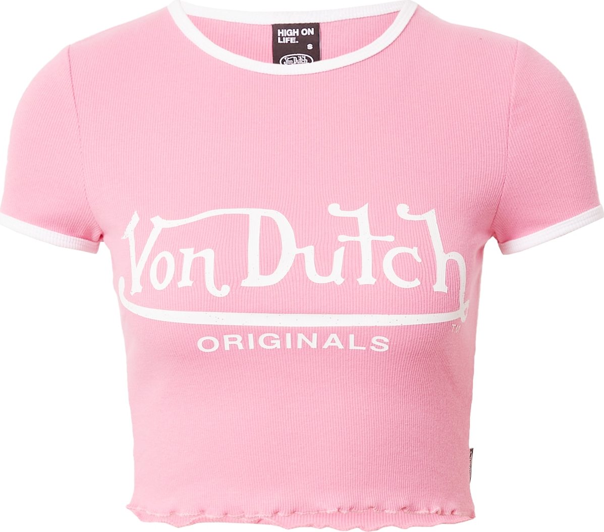 Von Dutch Originals Tričko 'AMI' světle růžová / bílá