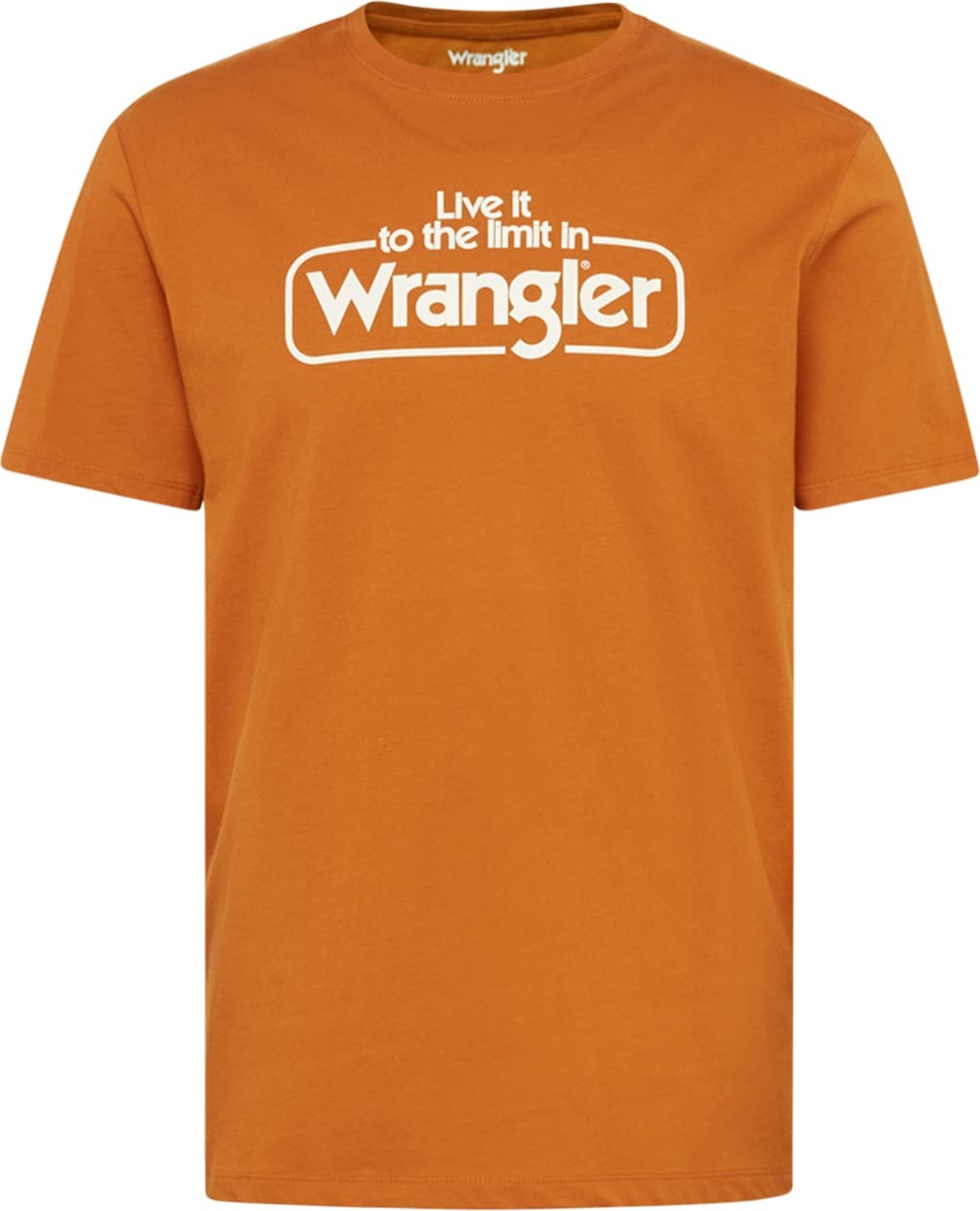 WRANGLER Tričko okrová / bílá
