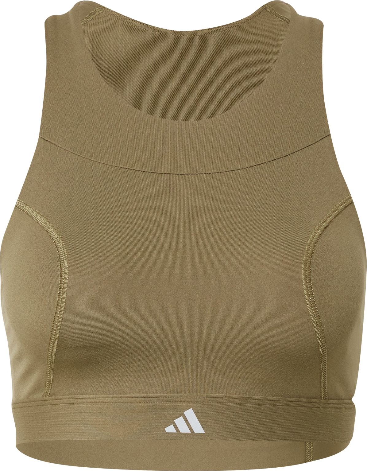 ADIDAS PERFORMANCE Sportovní podprsenka stříbrně šedá / olivová