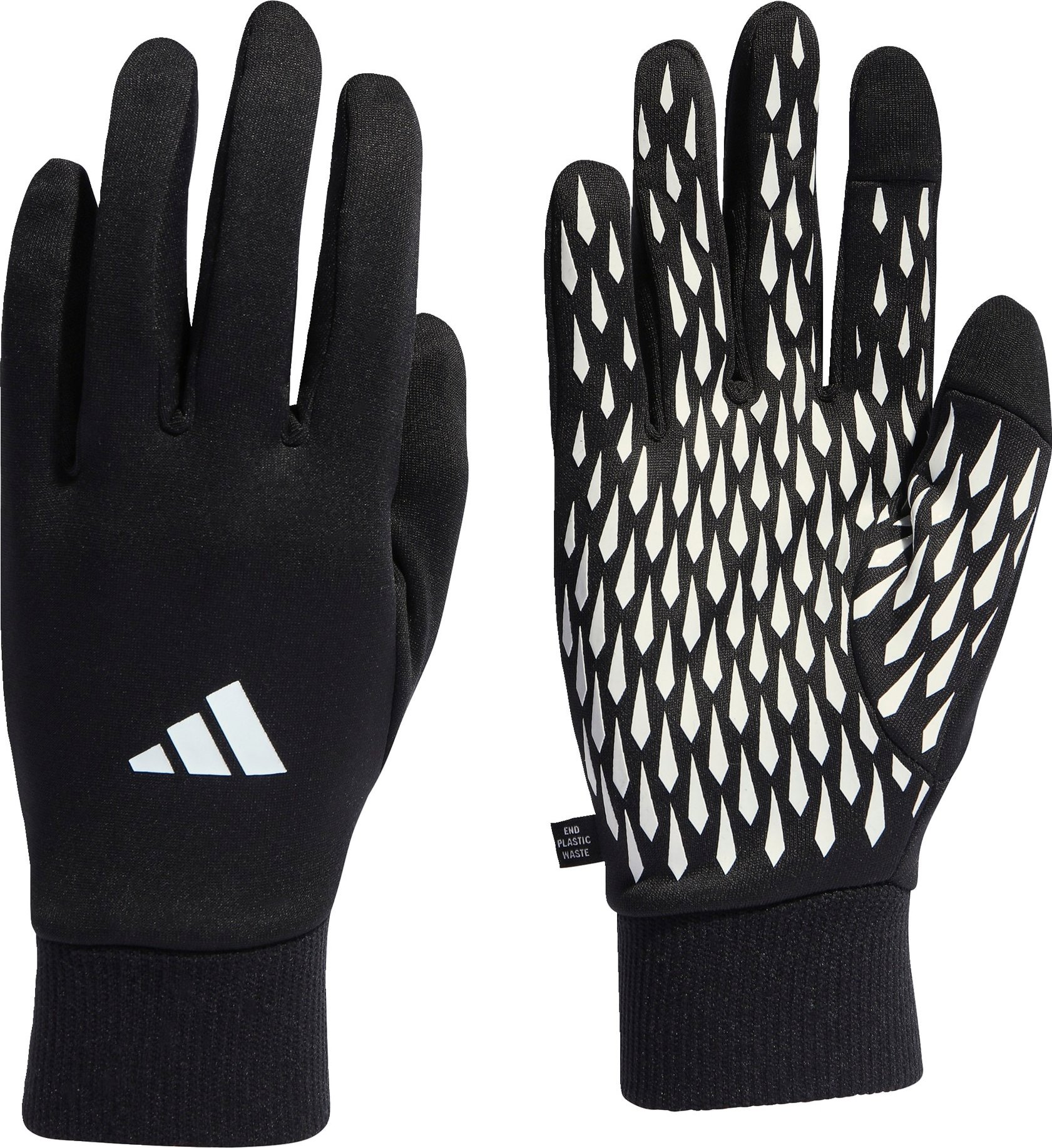 ADIDAS PERFORMANCE Sportovní rukavice černá / bílá