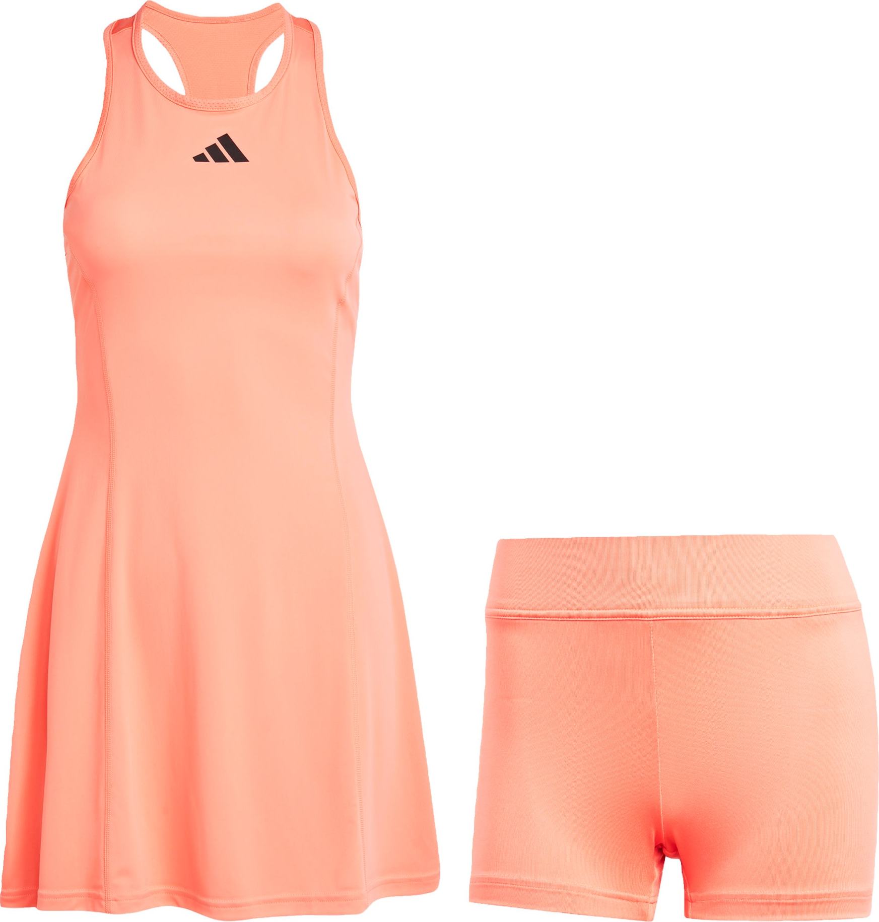 ADIDAS PERFORMANCE Sportovní šaty korálová / černá