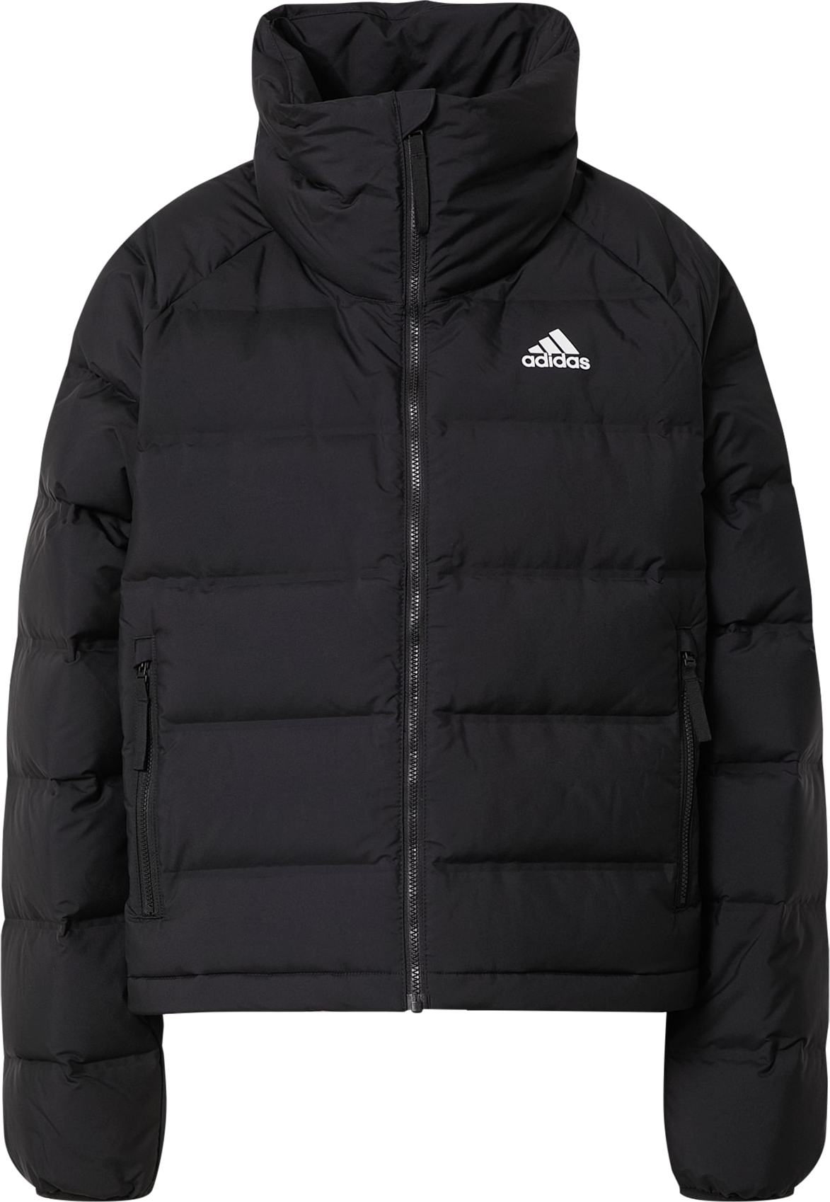 ADIDAS SPORTSWEAR Outdoorová bunda 'Helionic' černá / bílá