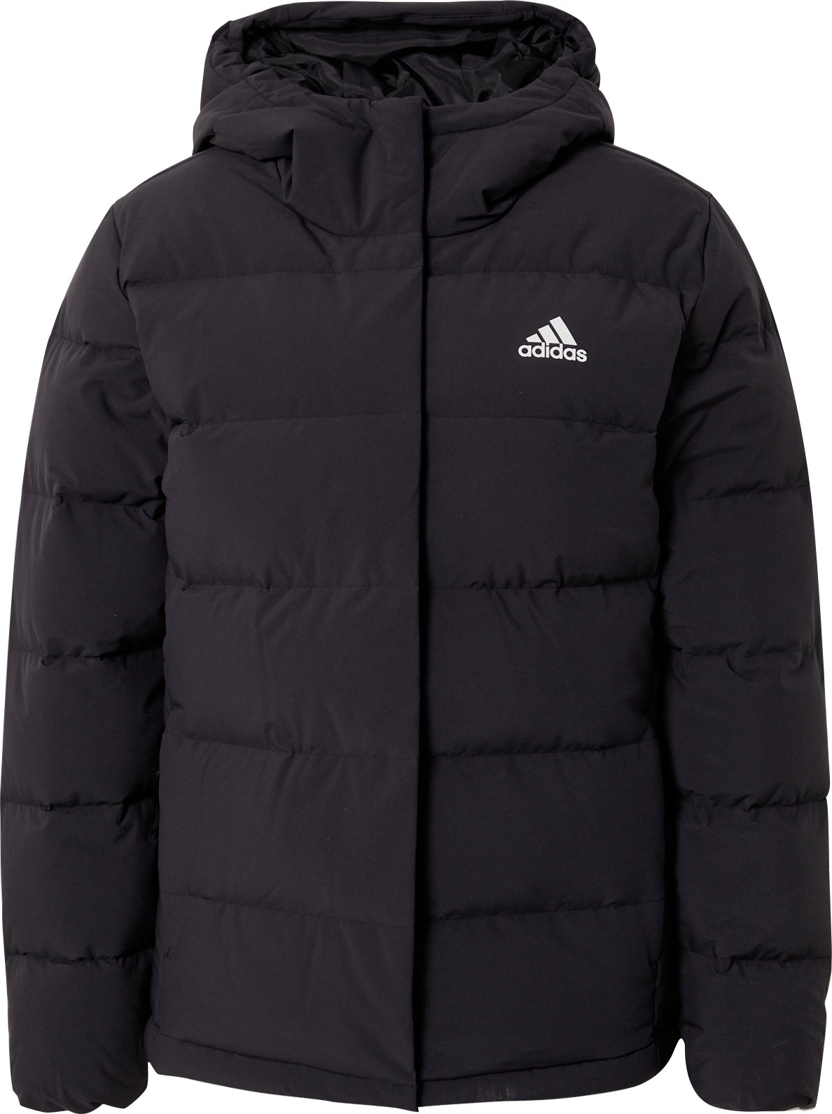 ADIDAS SPORTSWEAR Outdoorová bunda 'Helionic' černá / bílá