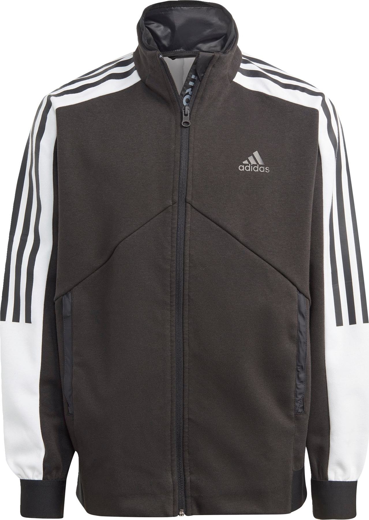 ADIDAS SPORTSWEAR Sportovní bunda černá / bílá