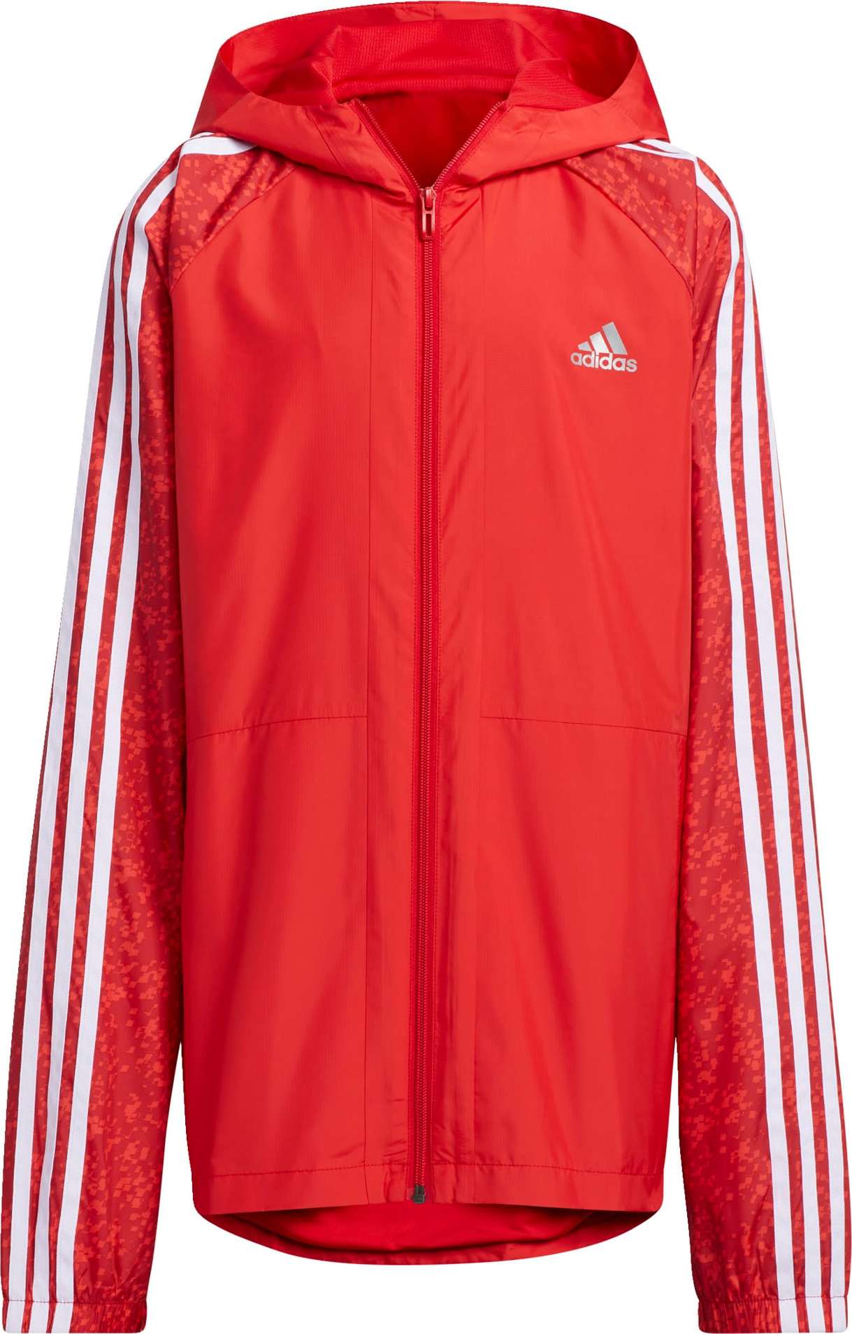 ADIDAS SPORTSWEAR Sportovní bunda červená / bílá