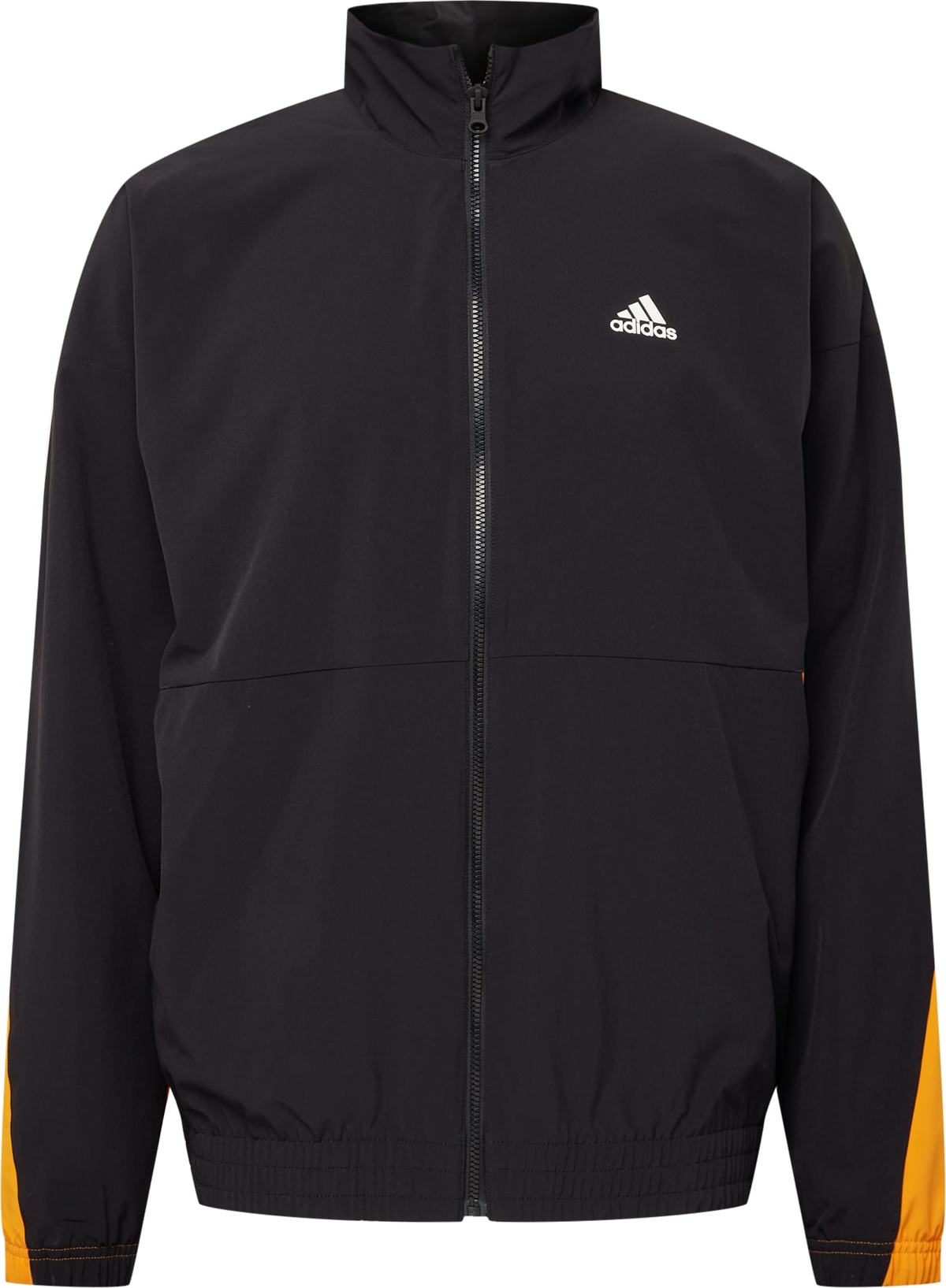 ADIDAS SPORTSWEAR Sportovní bunda šedá / oranžová / černá / bílá