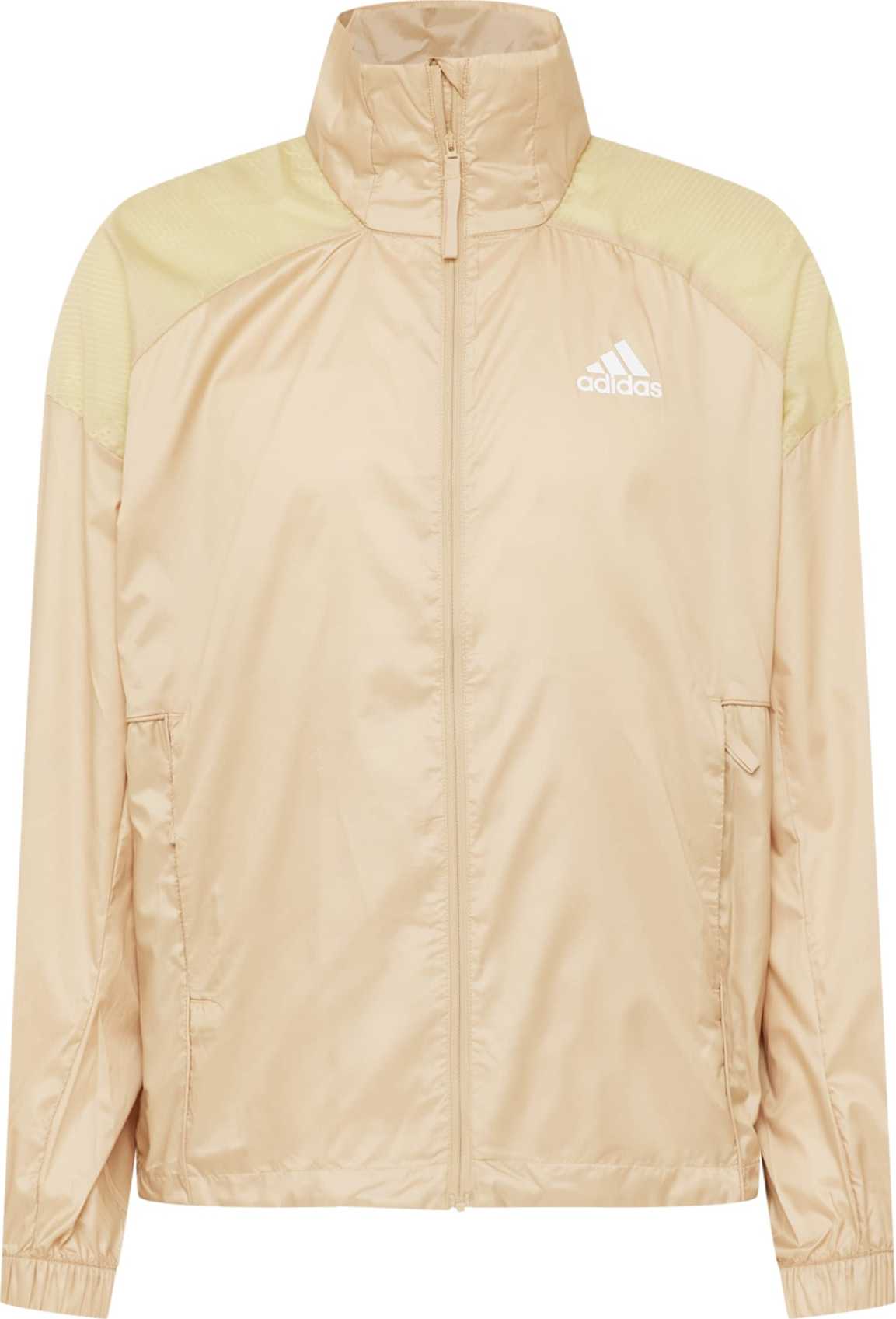 ADIDAS SPORTSWEAR Sportovní bunda 'Traveer' béžová / písková / bílá