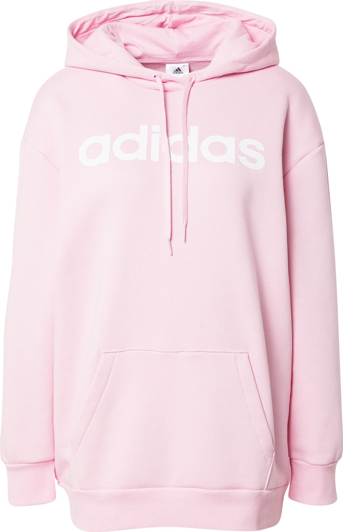 ADIDAS SPORTSWEAR Sportovní mikina světle růžová / bílá