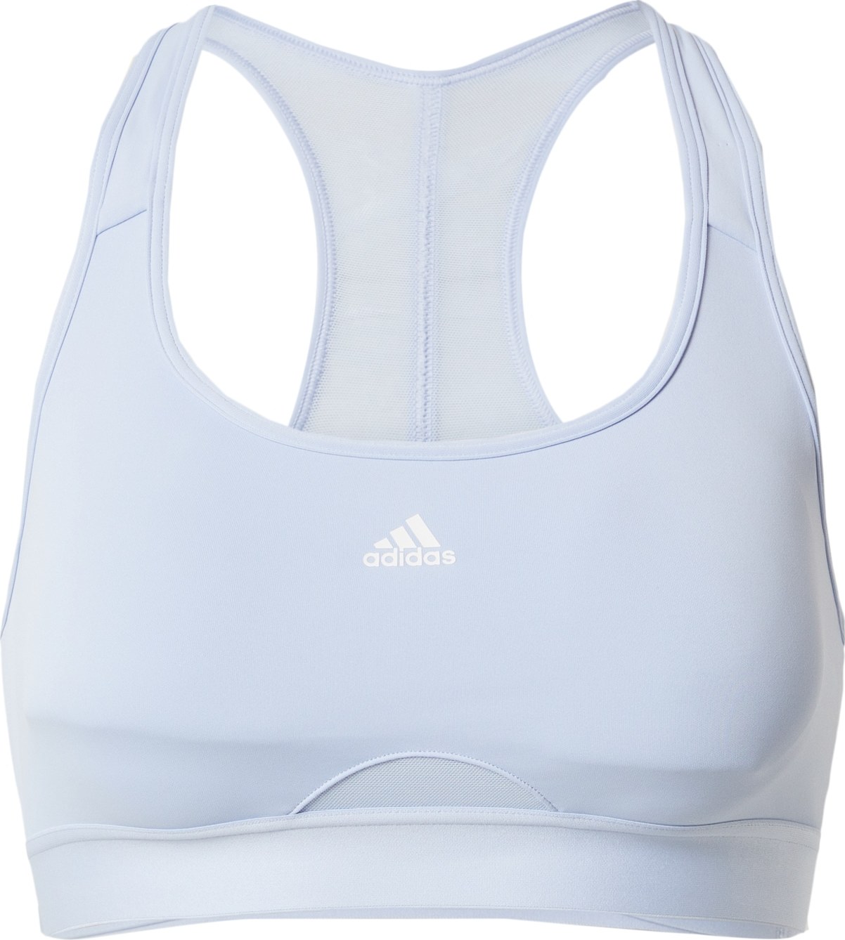 ADIDAS PERFORMANCE Sportovní podprsenka světlemodrá / bílá
