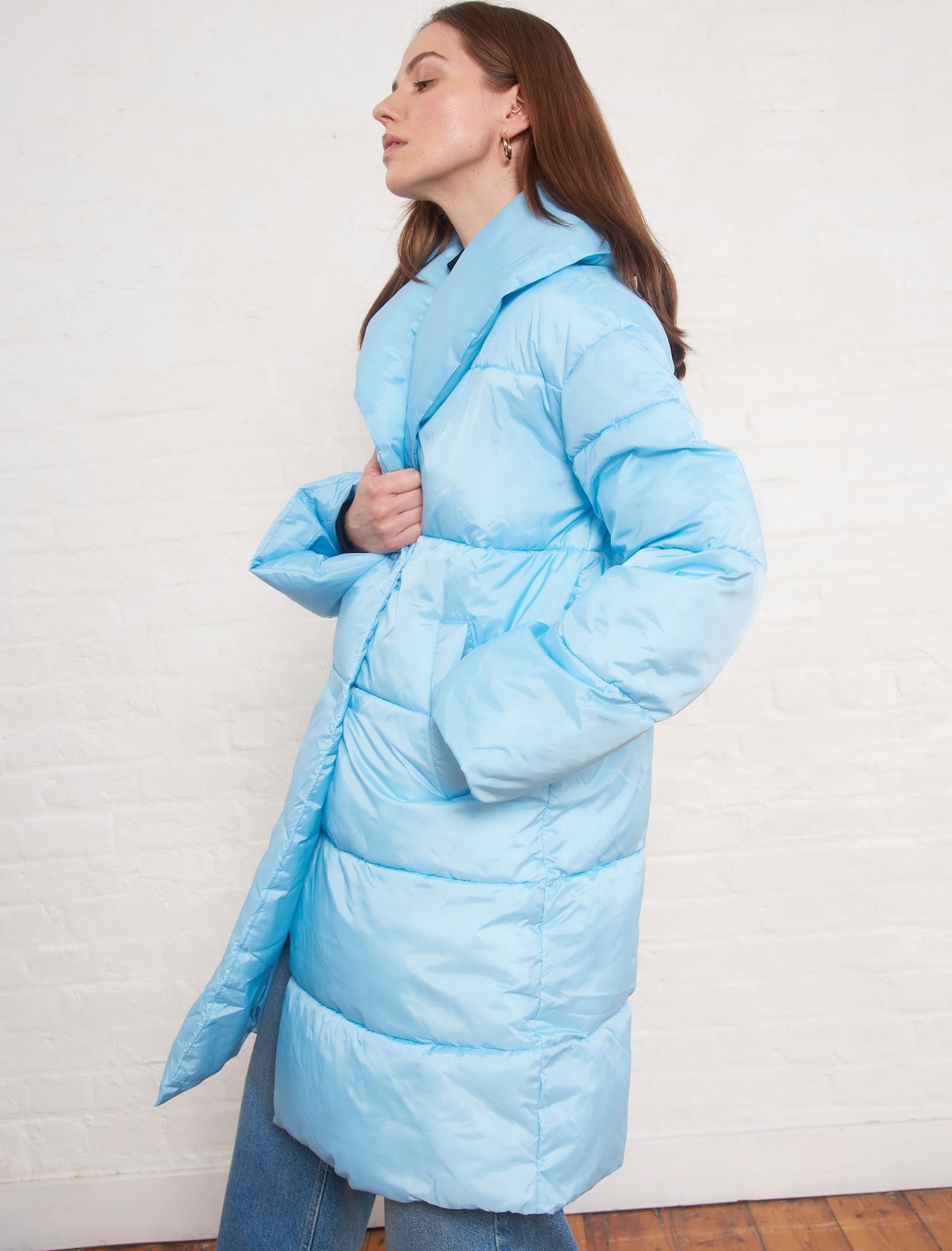 Aligne Zimní kabát 'Elodie' světlemodrá