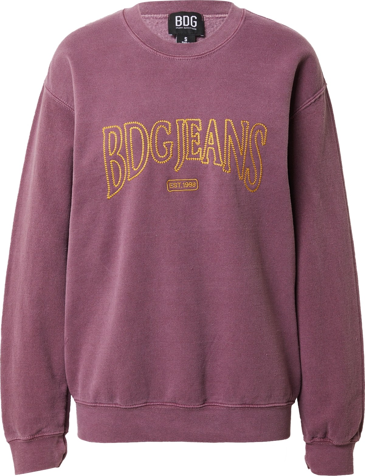 BDG Urban Outfitters Mikina žlutá / malinová