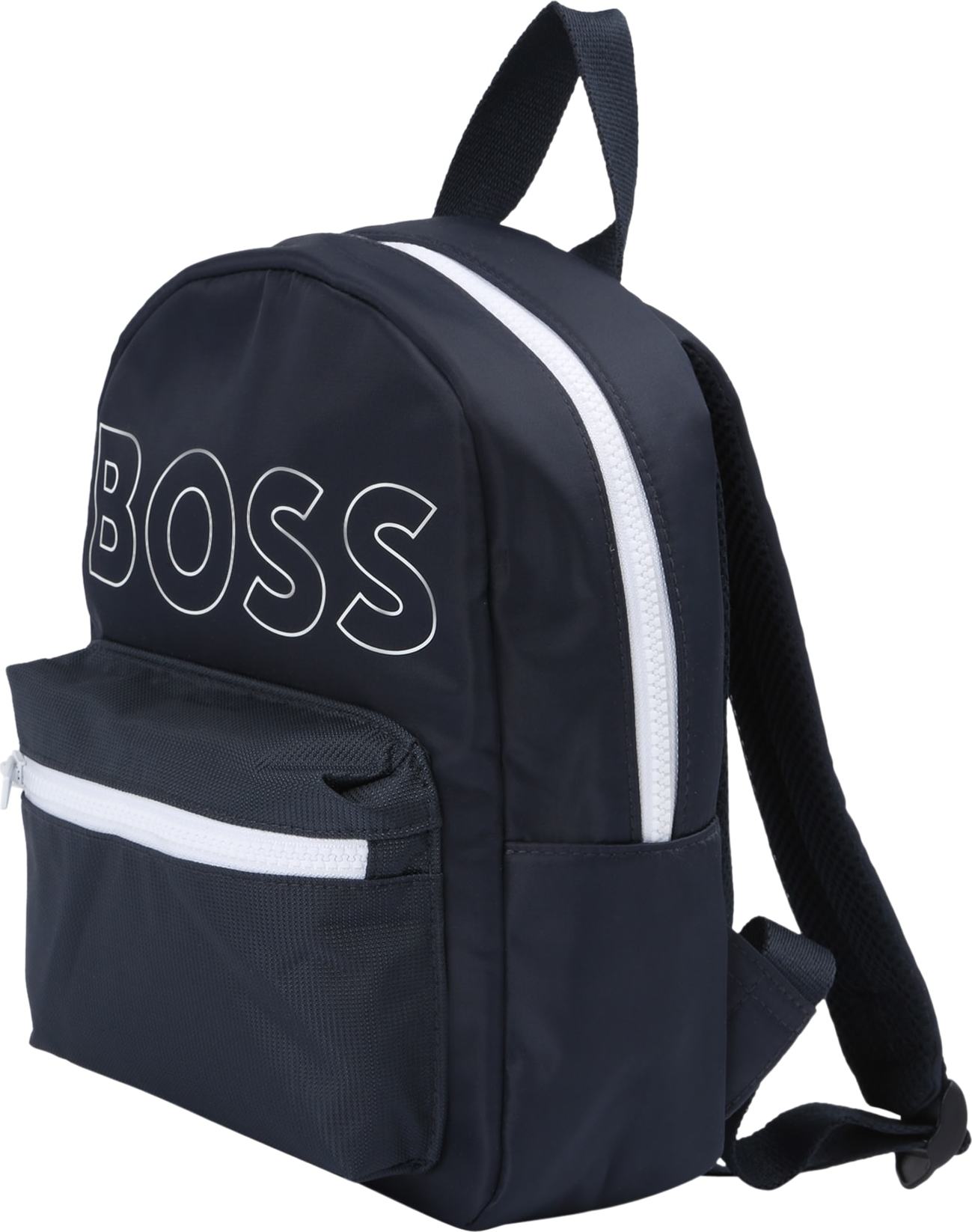 BOSS Kidswear Batoh marine modrá / bílá