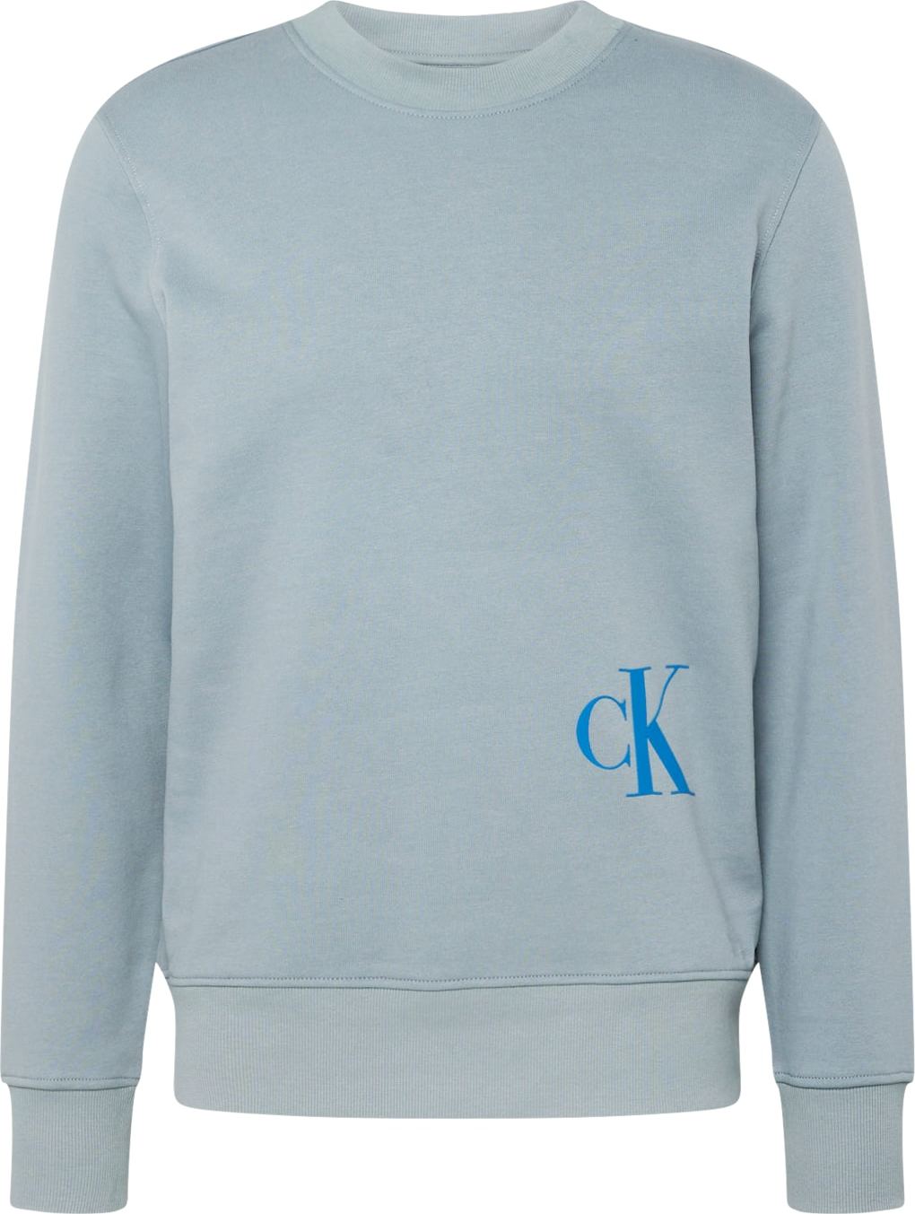 Calvin Klein Jeans Mikina modrá / šedá