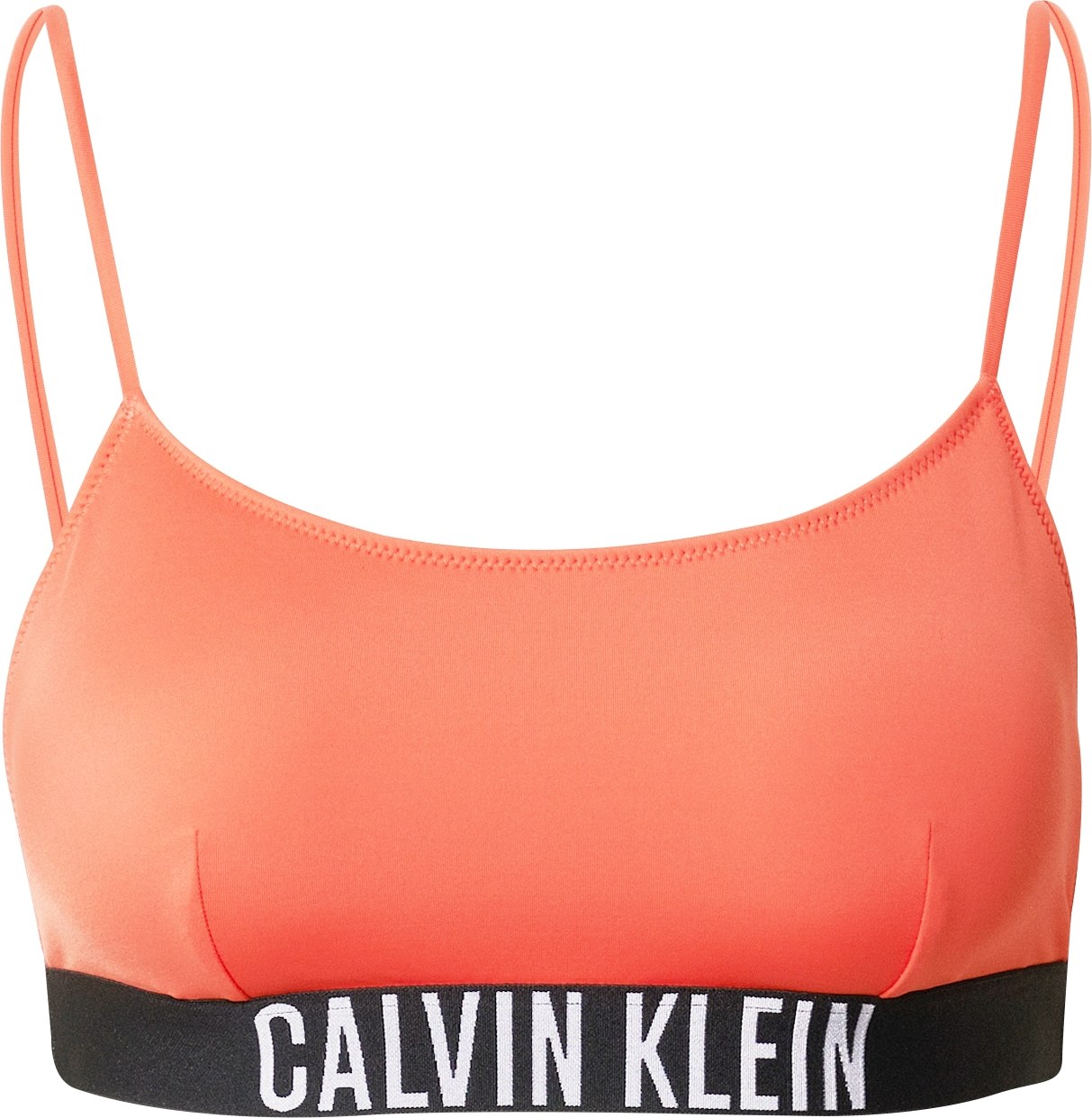 Calvin Klein Swimwear Horní díl plavek oranžově červená / černá / bílá