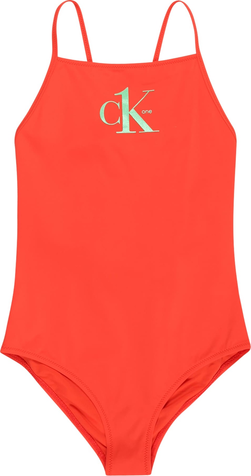 Calvin Klein Swimwear Plavky světle zelená / oranžová