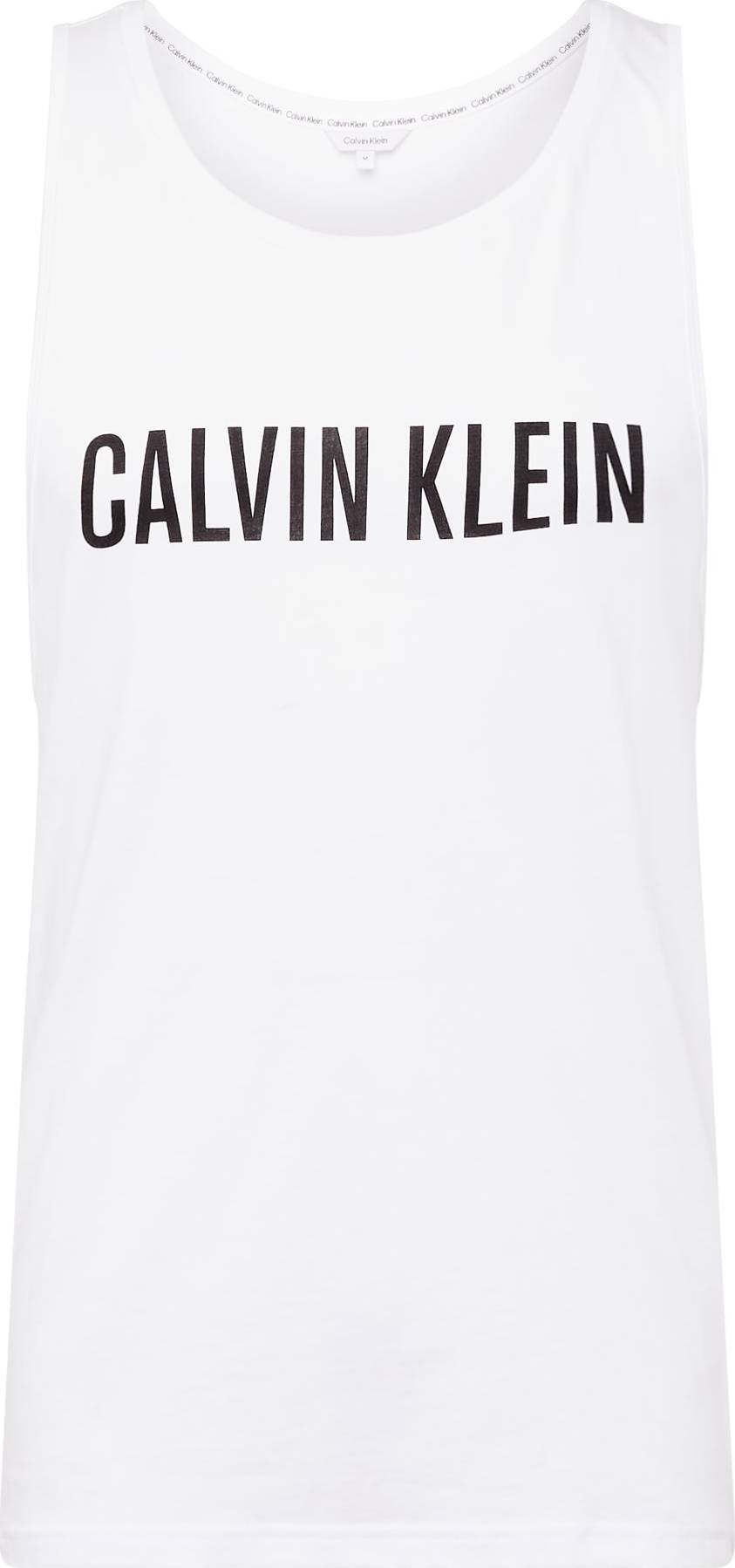 Calvin Klein Swimwear Tričko černá / bílá