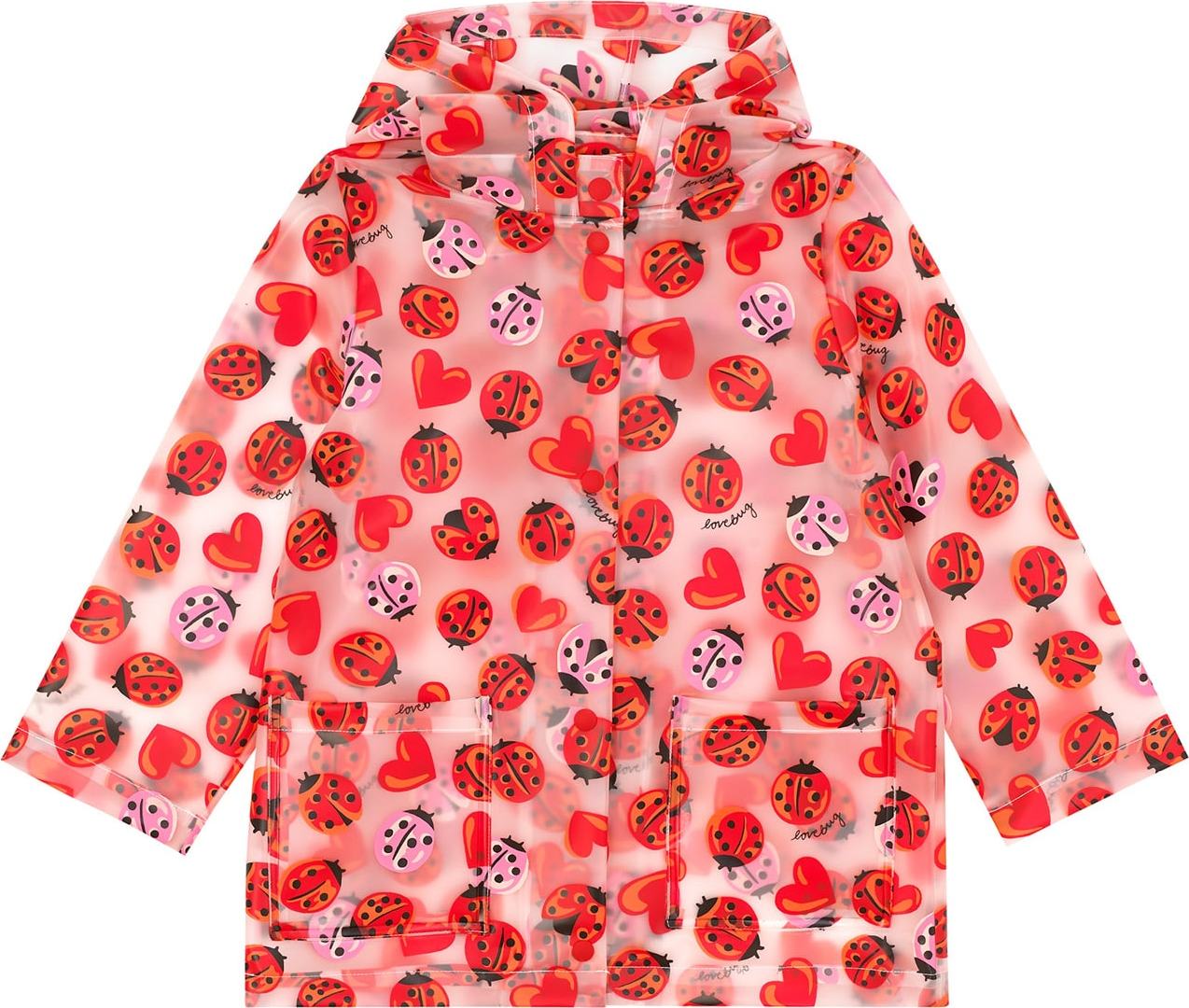 Cath Kidston Přechodná bunda pink / červená / černá / průhledná