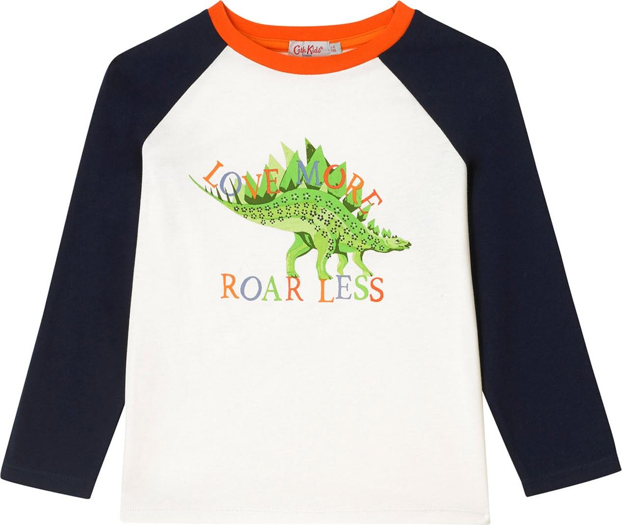 Cath Kidston Tričko 'Dinosaur Roar' námořnická modř / zelená / oranžová / bílá