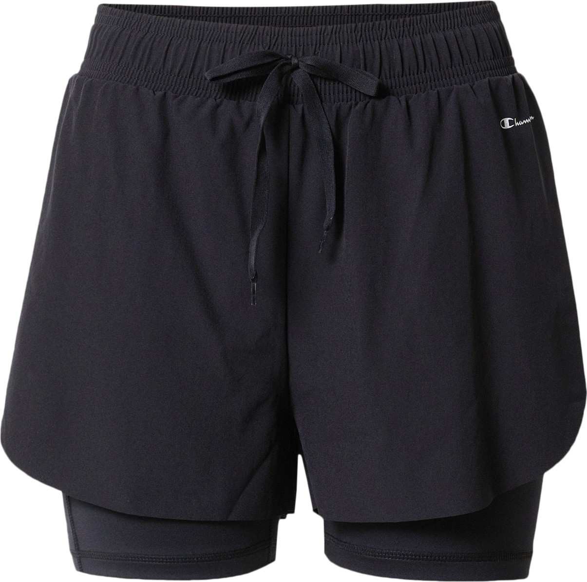 Champion Authentic Athletic Apparel Sportovní kalhoty černá / bílá