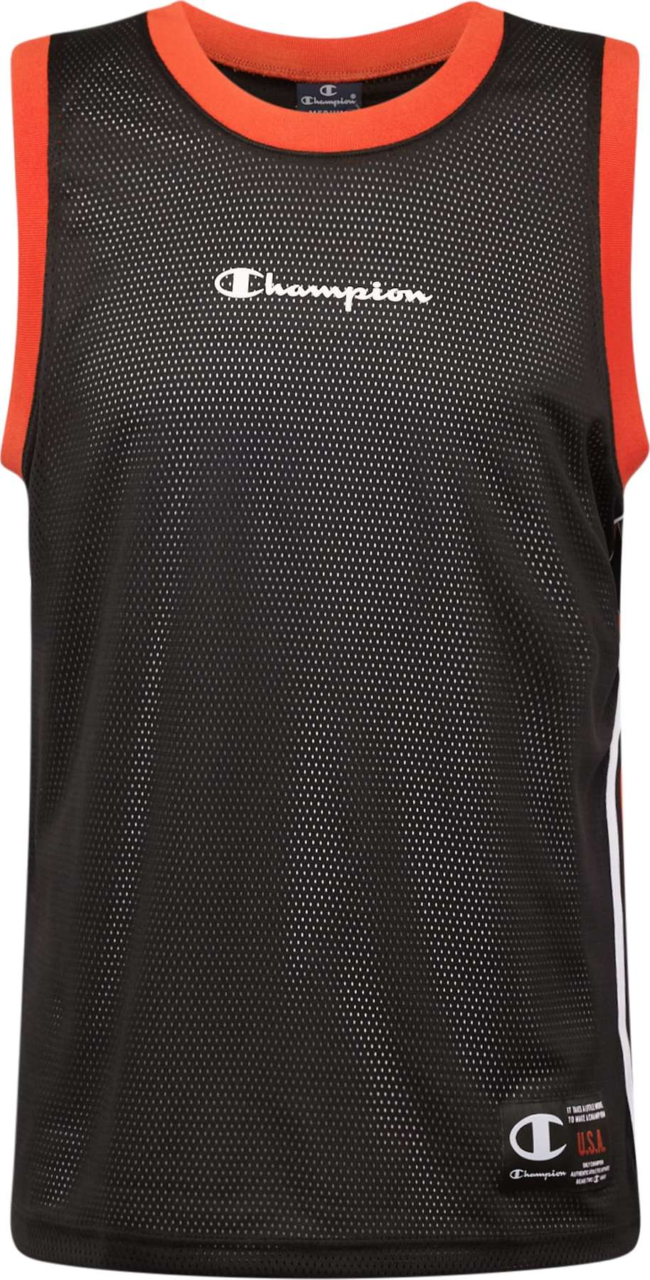 Champion Authentic Athletic Apparel Tričko světle červená / černá / bílá