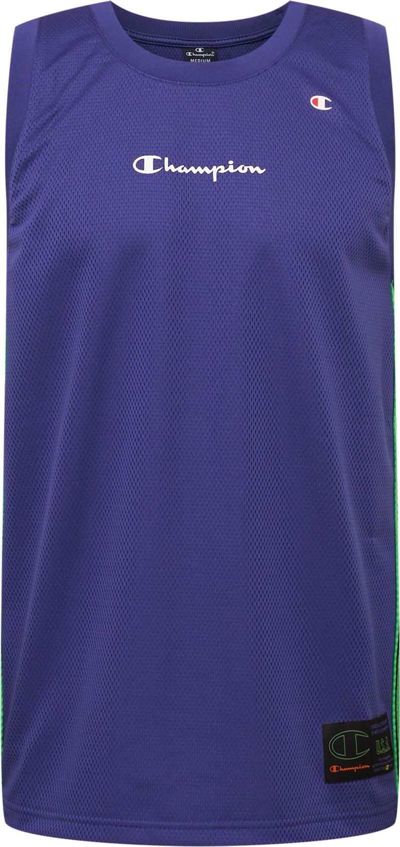 Champion Authentic Athletic Apparel Tričko tmavě modrá / zelená / červená / černá / bílá