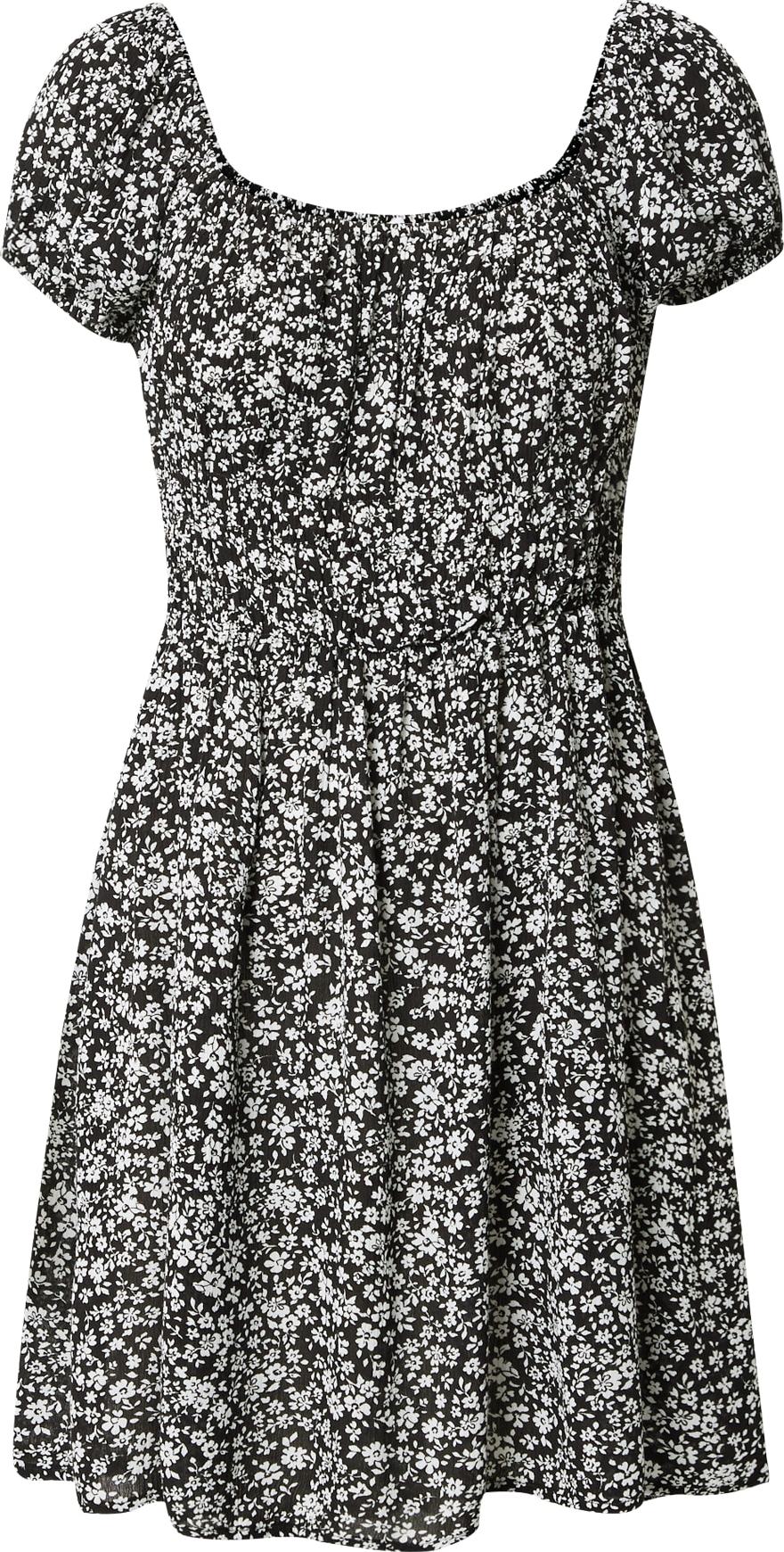 Cotton On Letní šaty 'FRANKIE' černá / bílá
