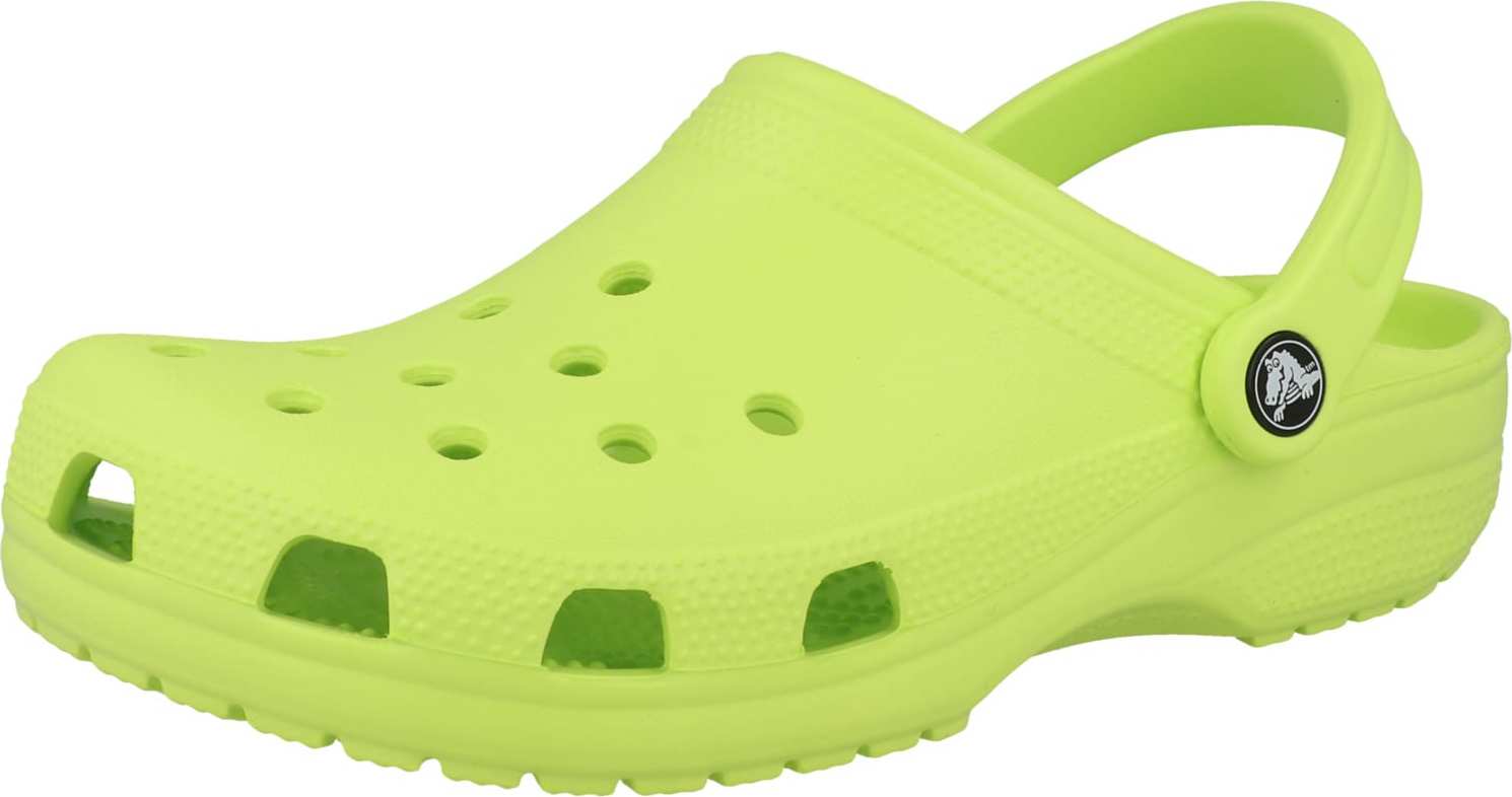 Crocs Pantofle světle zelená / černá