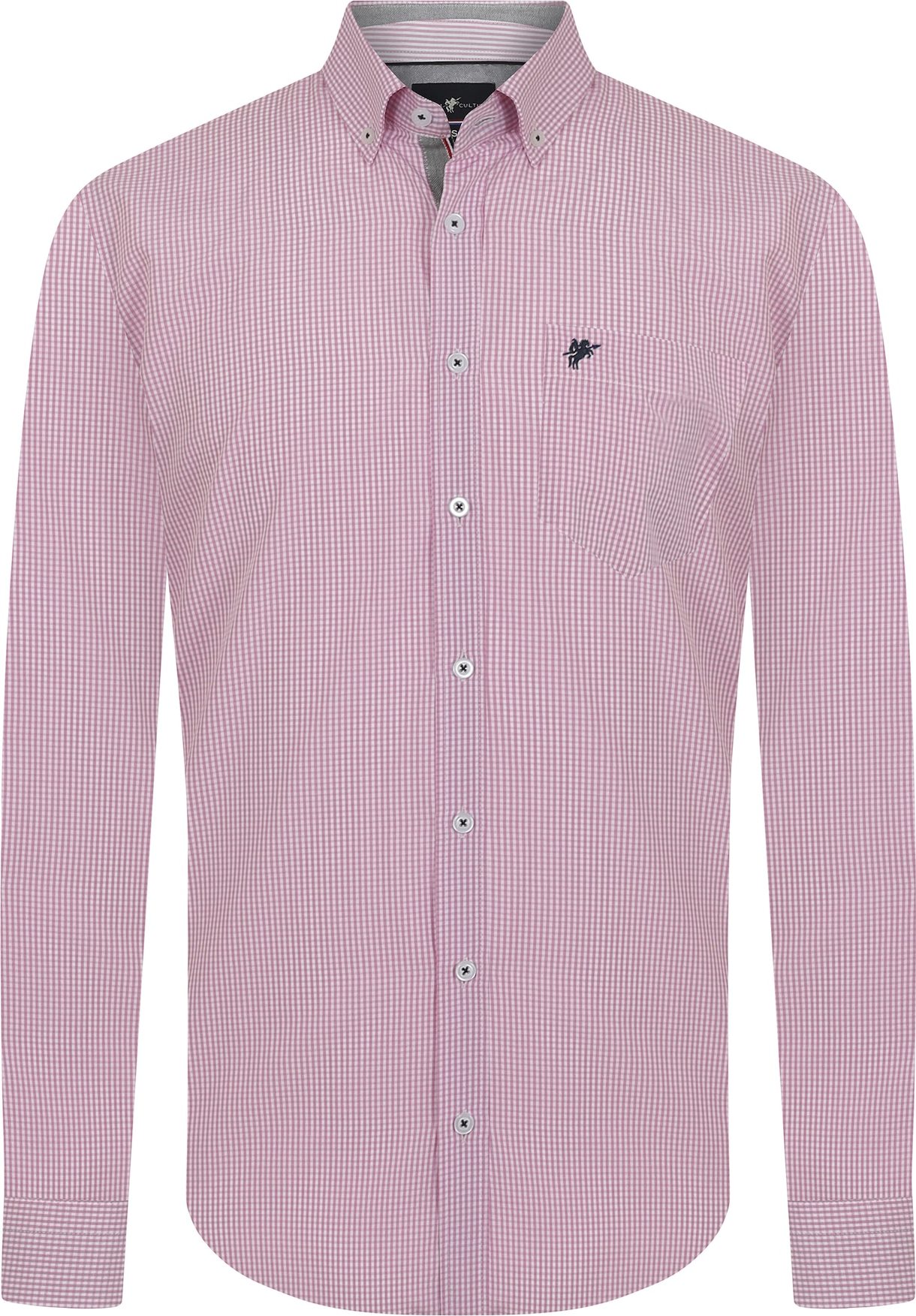 DENIM CULTURE Košile ' ERIC ' pink / světle růžová / černá