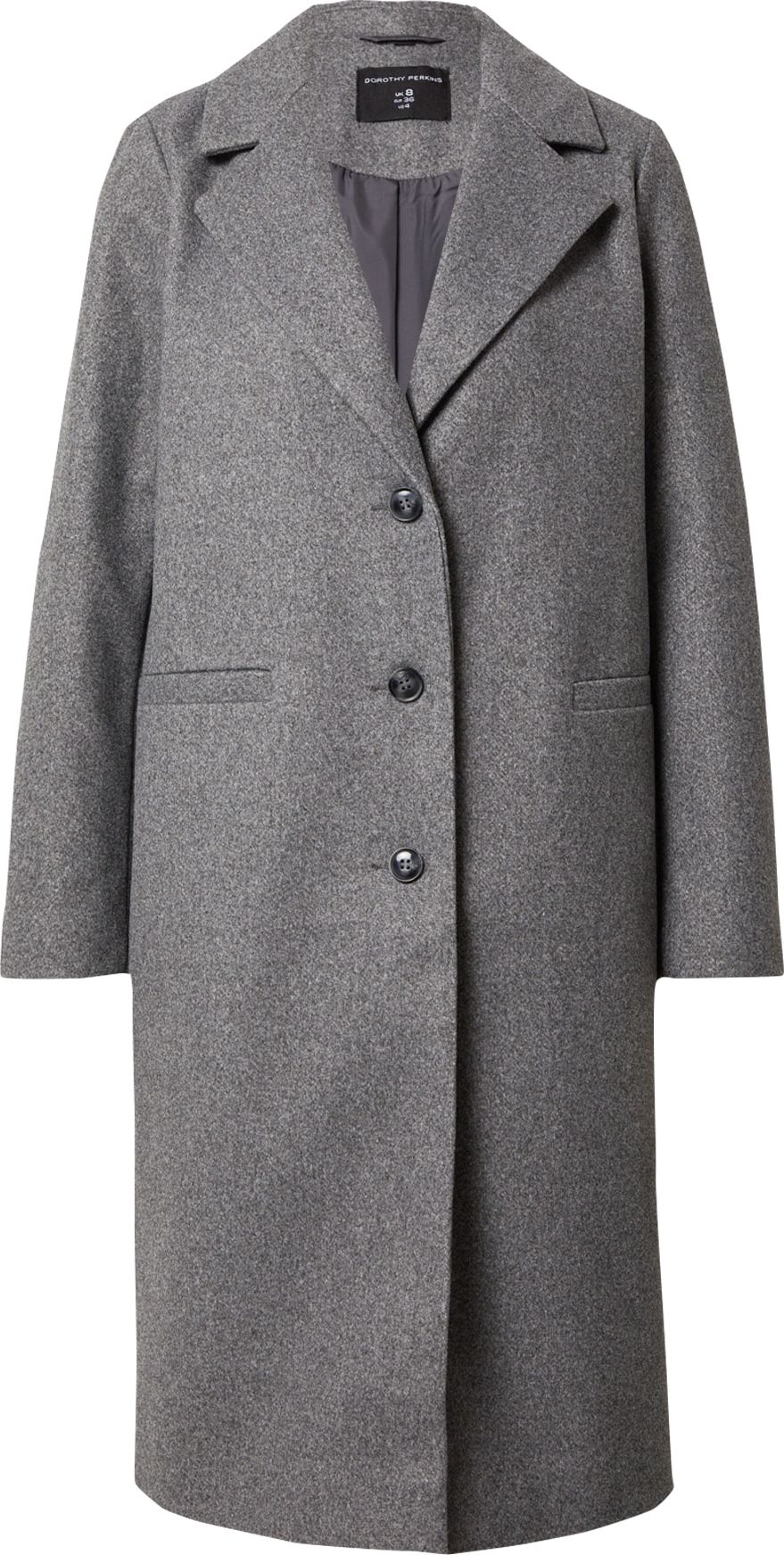 Dorothy Perkins Přechodný kabát šedý melír
