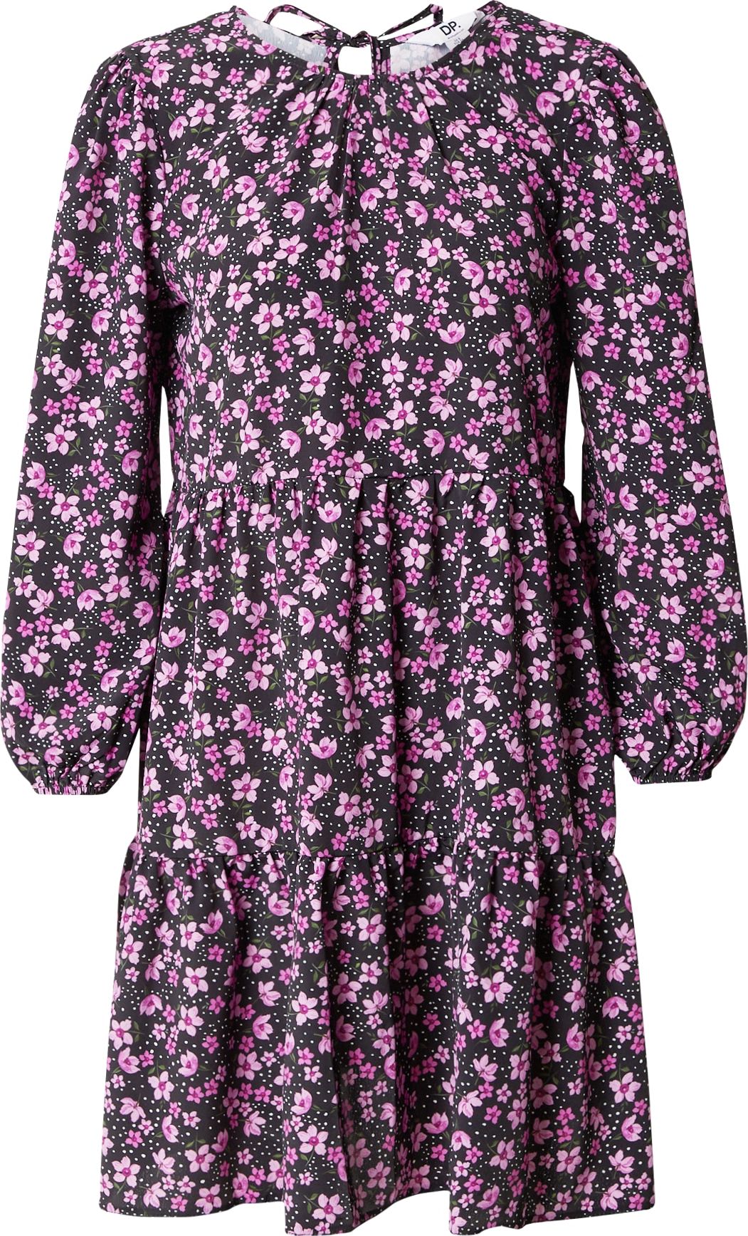 Dorothy Perkins Šaty 'Sandy' zelená / pink / černá / bílá