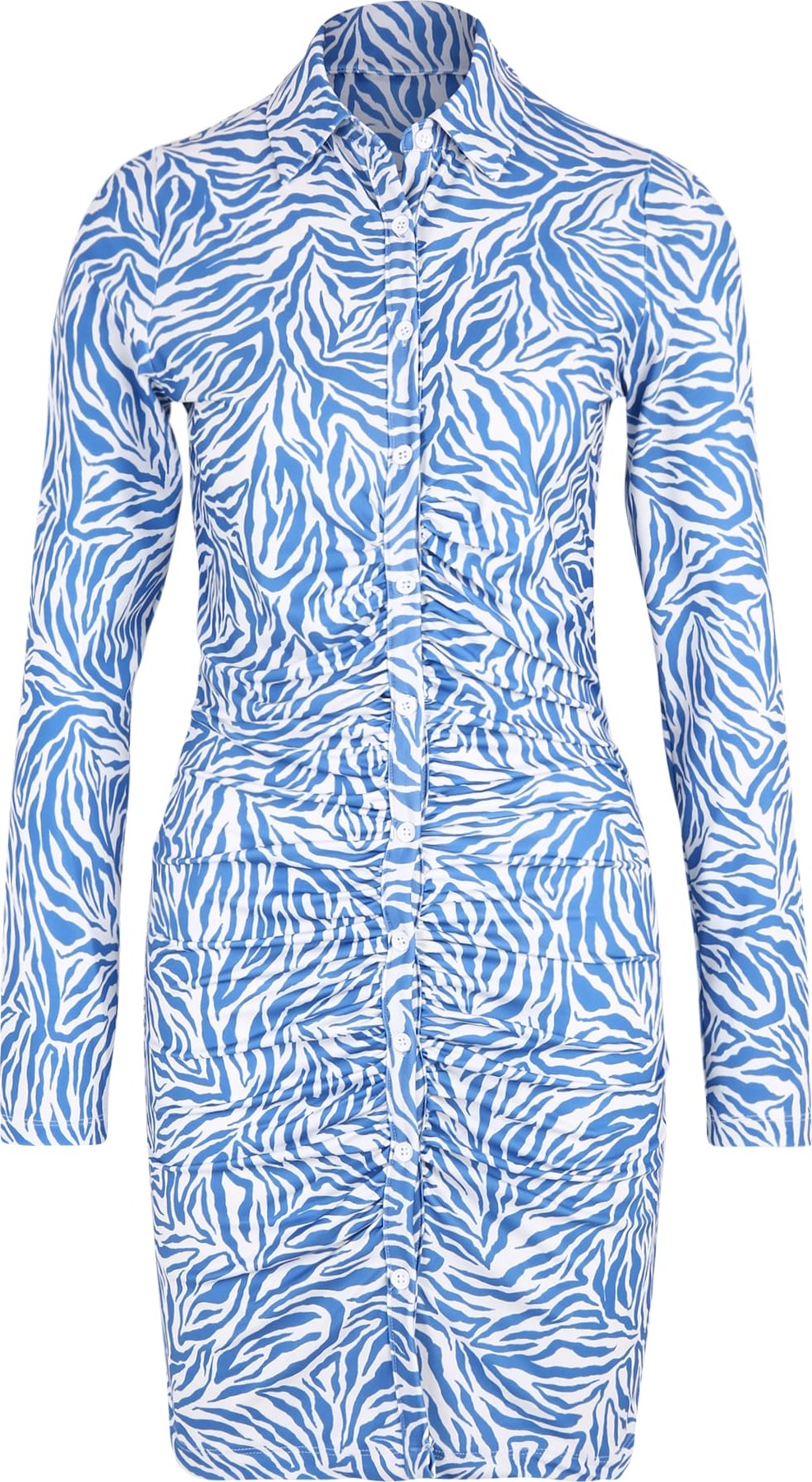 Dorothy Perkins Tall Košilové šaty světlemodrá / bílá