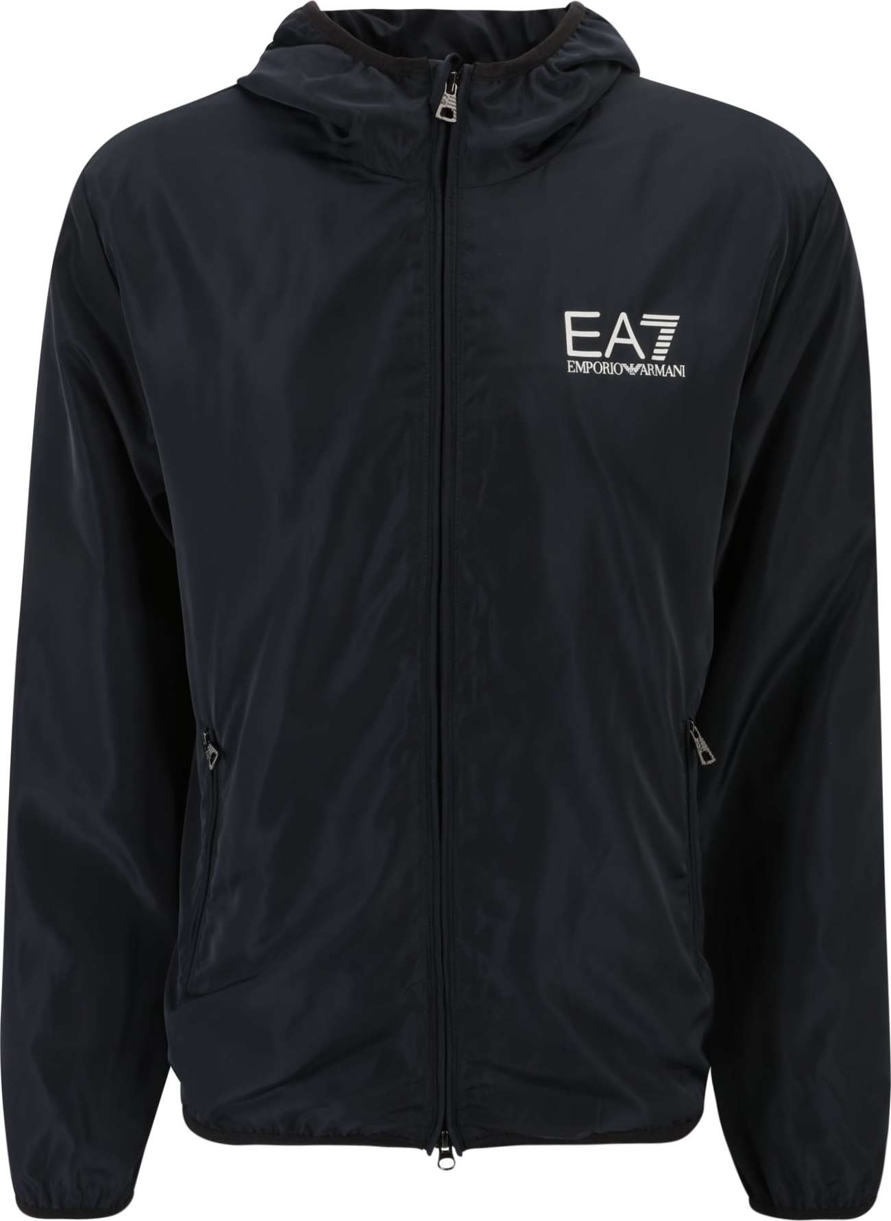 EA7 Emporio Armani Přechodná bunda noční modrá / bílá